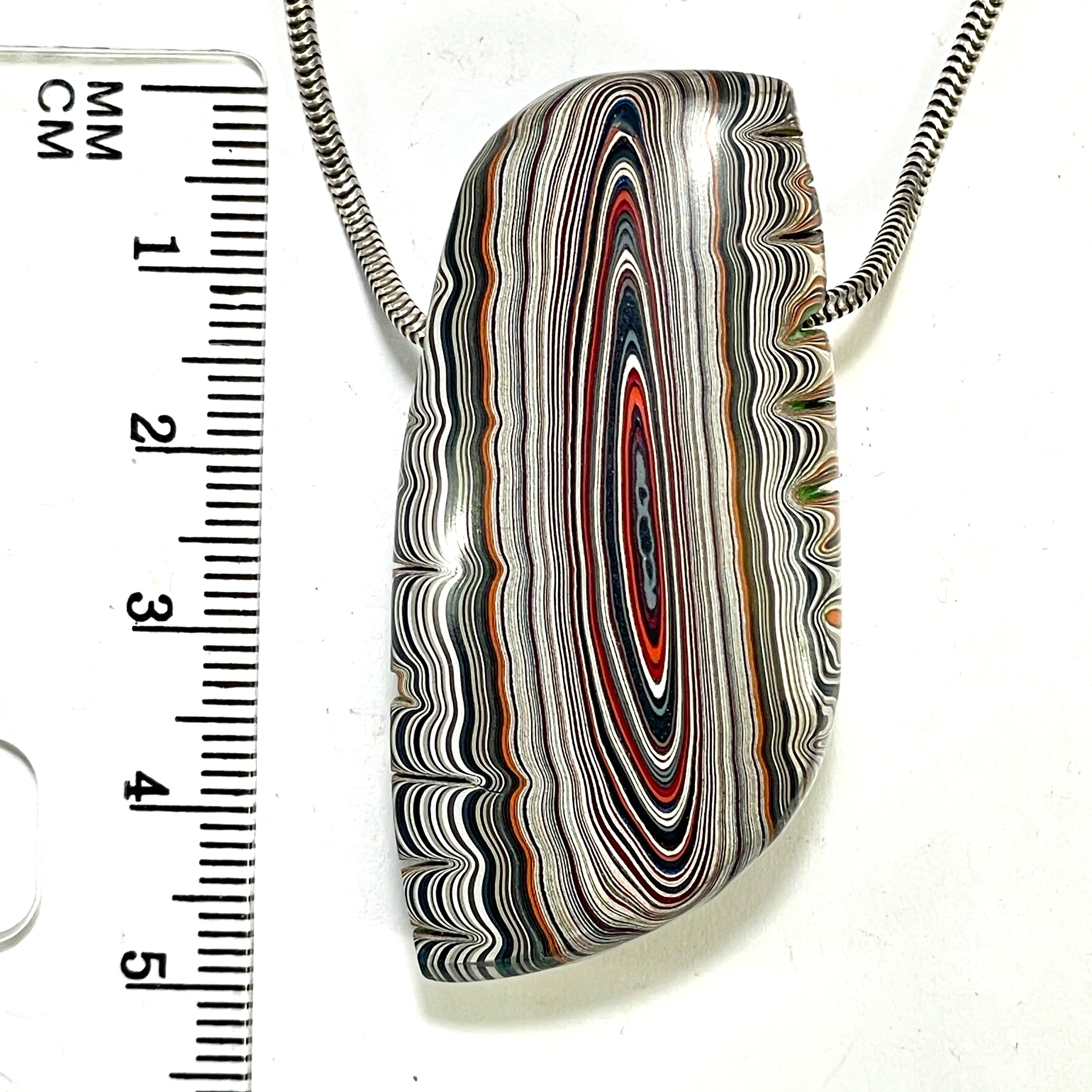 DVH Michigan Jeep Fordite Mojito Green Bead Pendant 48x24x16mm (6307) - DVHdesigns