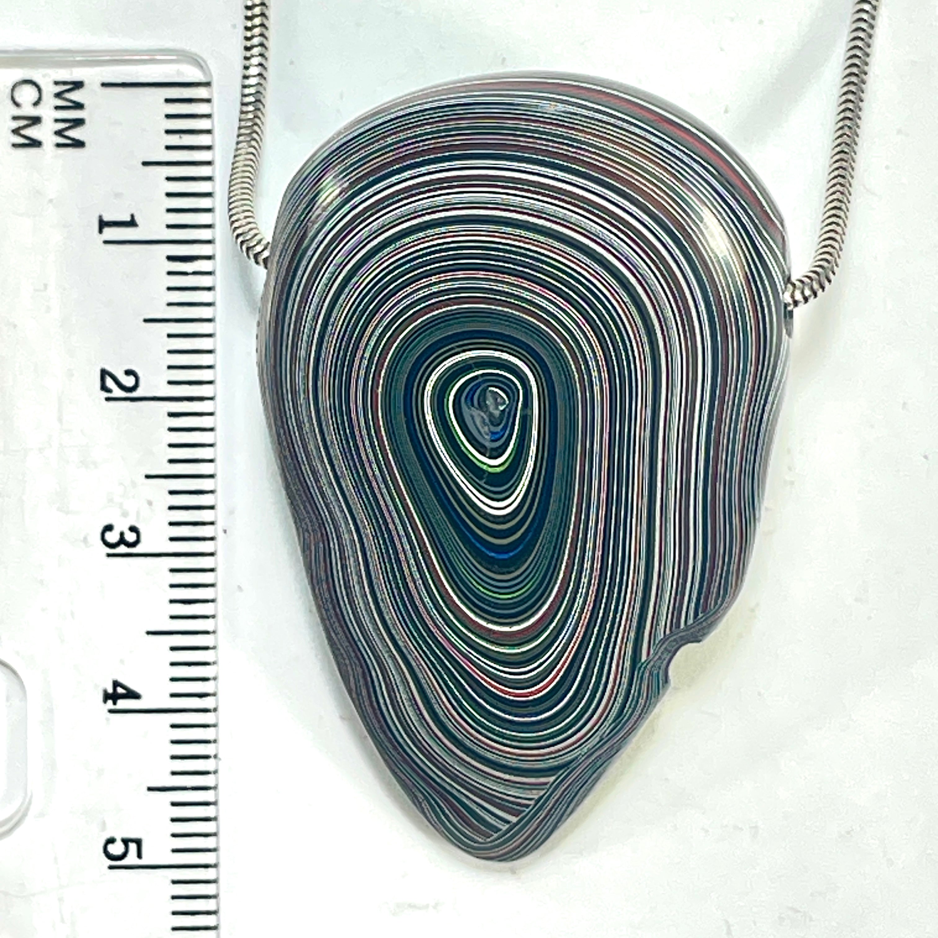 DVH Michigan Jeep Fordite Mojito Green Bead Pendant 53x32x21mm (6308) - DVHdesigns