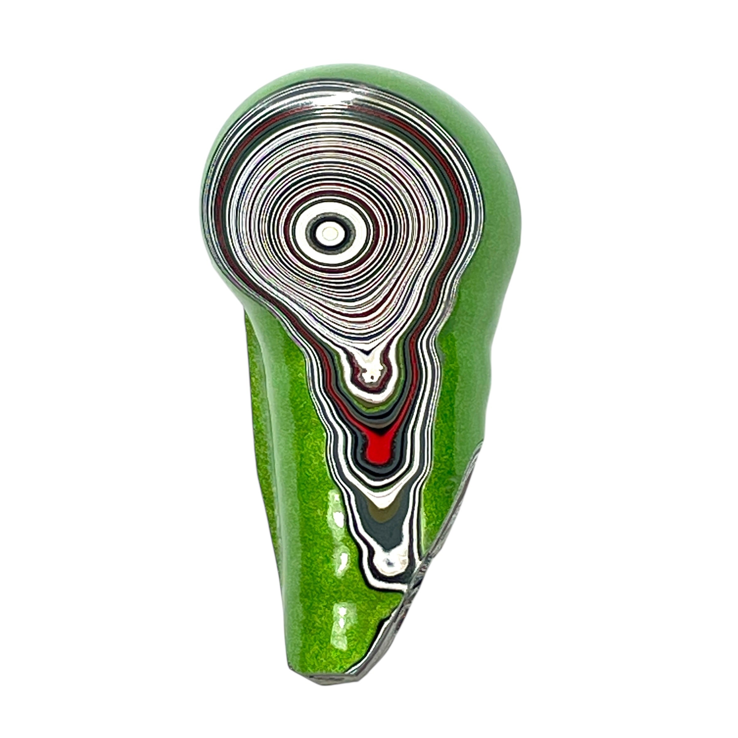 DVH Michigan Jeep Fordite Mojito Green Specimen Polished Face (6331) - DVHdesigns