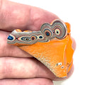 DVH Michigan Jeep Fordite Joose Orange Specimen Polished Face (6335) - DVHdesigns