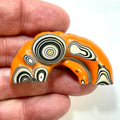 DVH Fordite Specimen Polished Face Joose Orange Michigan Jeep (6388) - DVHdesigns