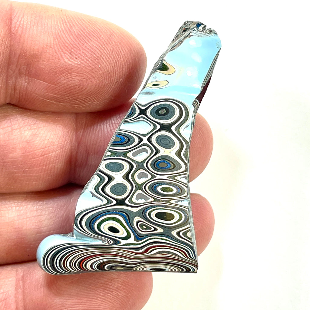 DVH Fordite Specimen Polished Face Michigan Chv Frd Jp (6394) - DVHdesigns
