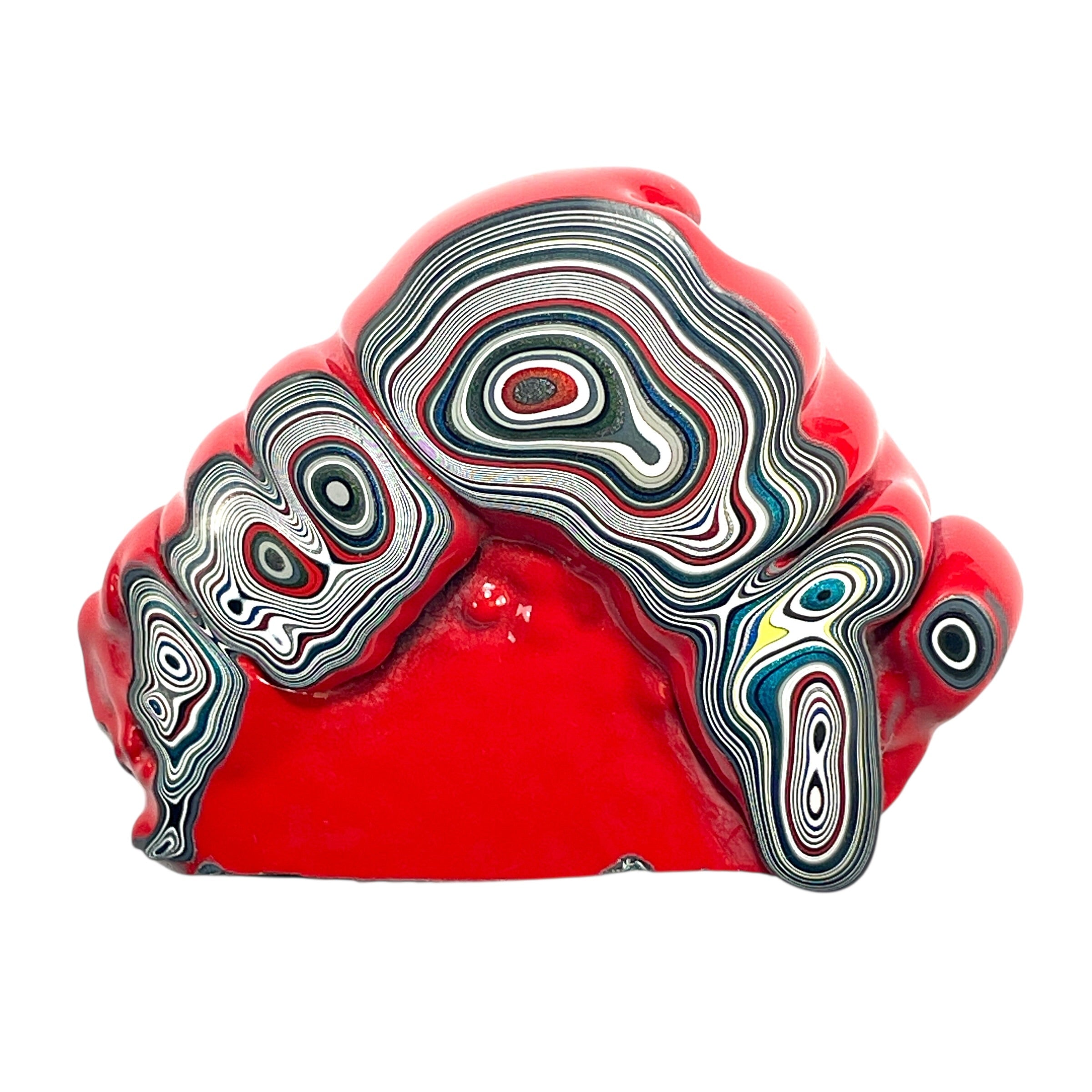 DVH Fordite Specimen Polished Face Michigan Chv Frd Jp (6427)