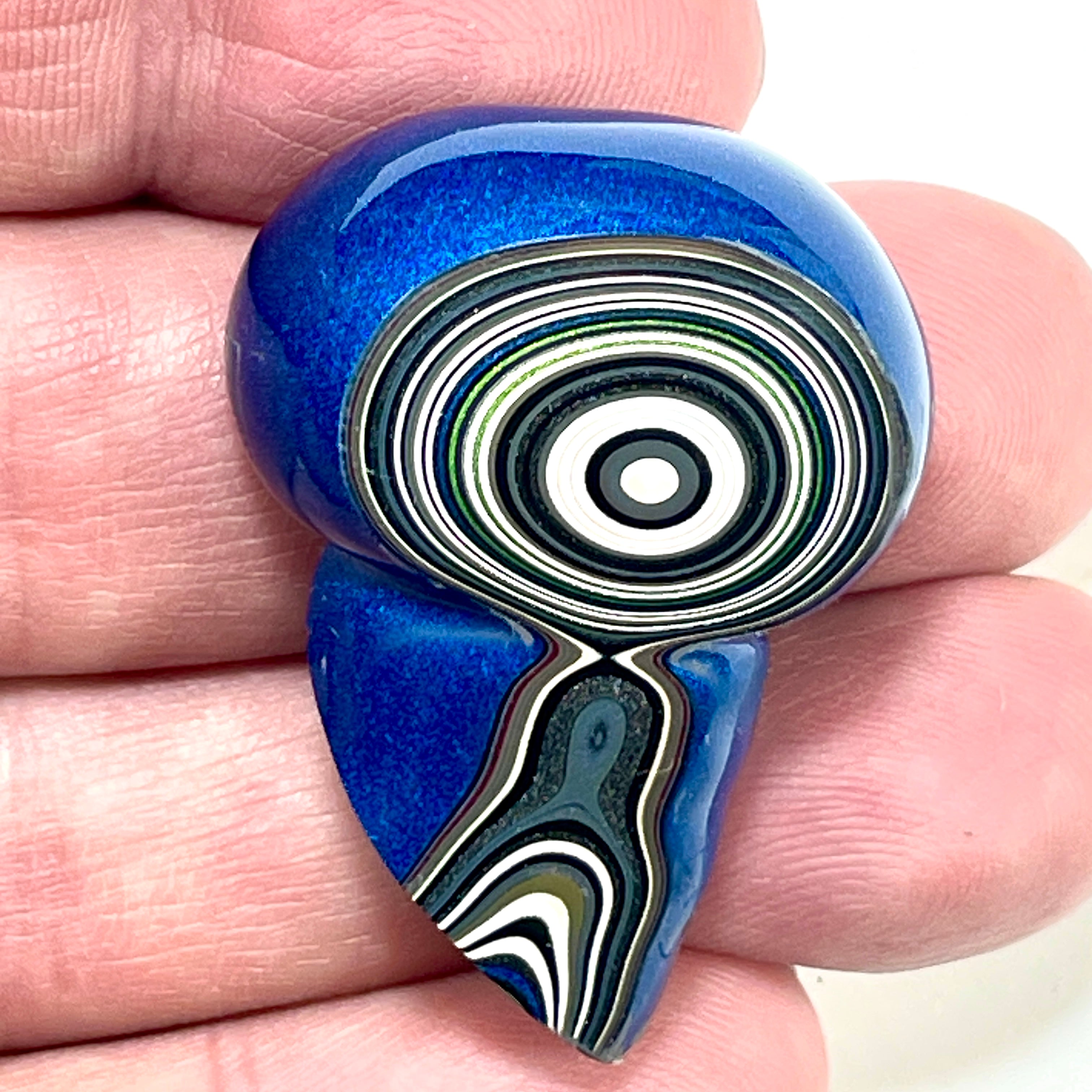 DVH Fordite Specimen Polished Face Michigan Chv Frd Jp (6428) - DVHdesigns