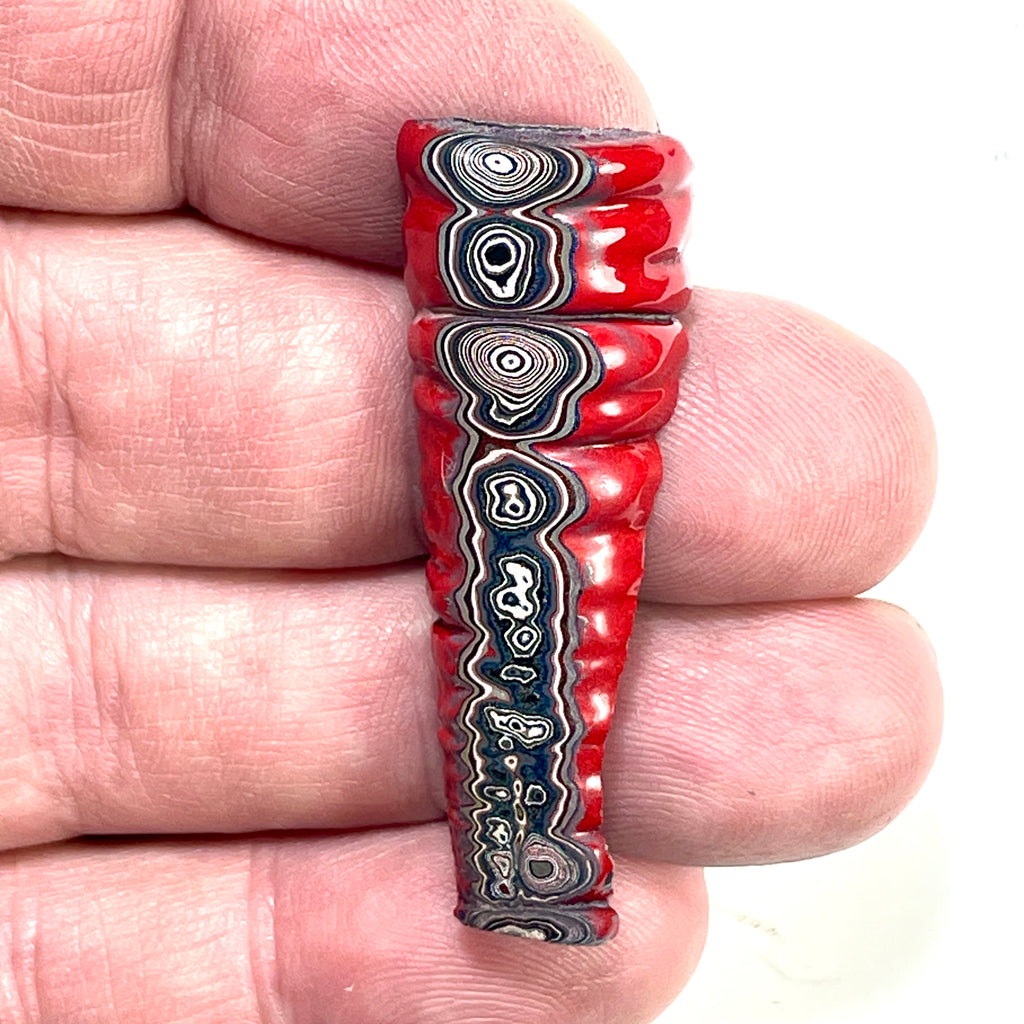DVH Fordite Specimen Polished Face Michigan Chv Frd Jp (6430) - DVHdesigns