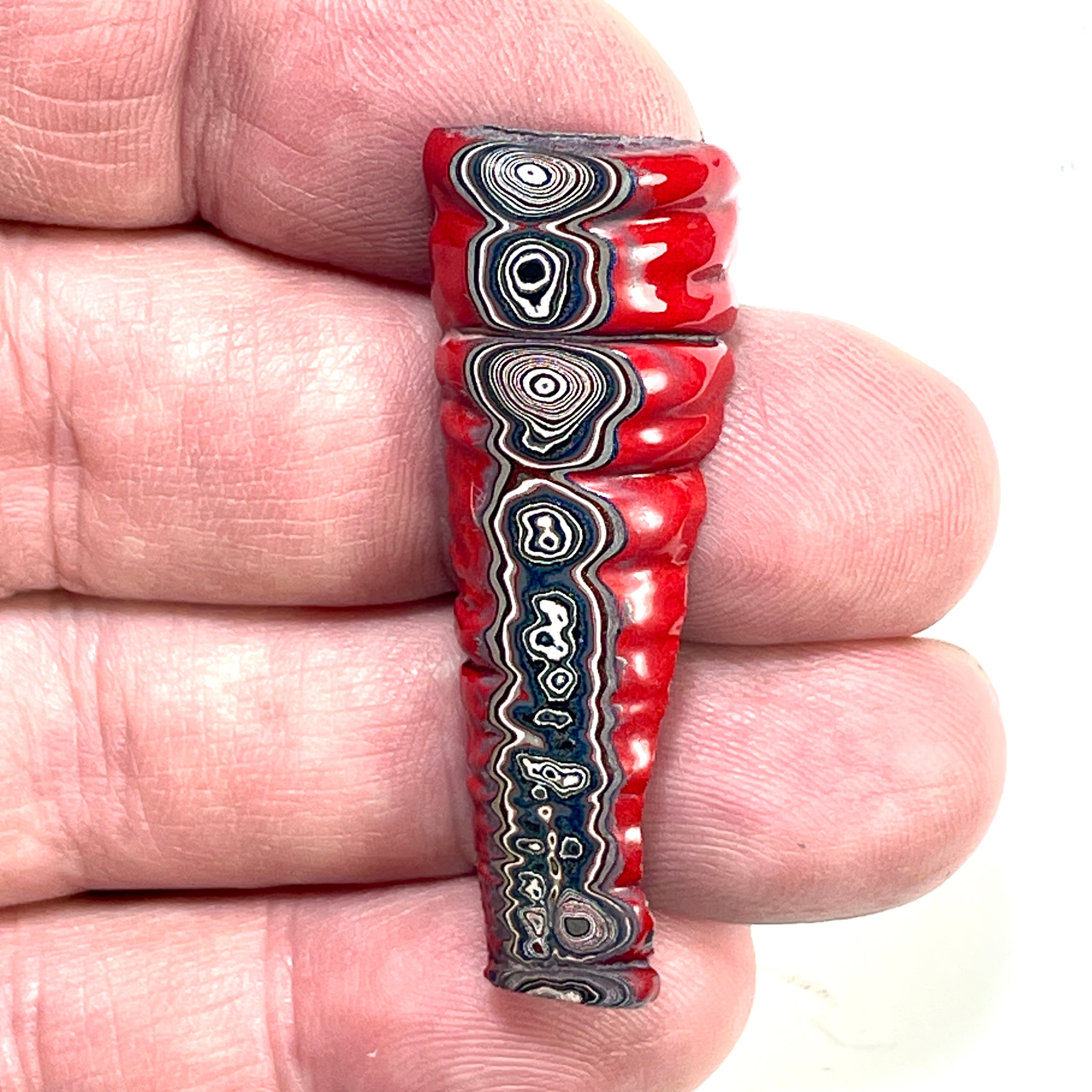 DVH Fordite Specimen Polished Face Michigan Chv Frd Jp (6430)