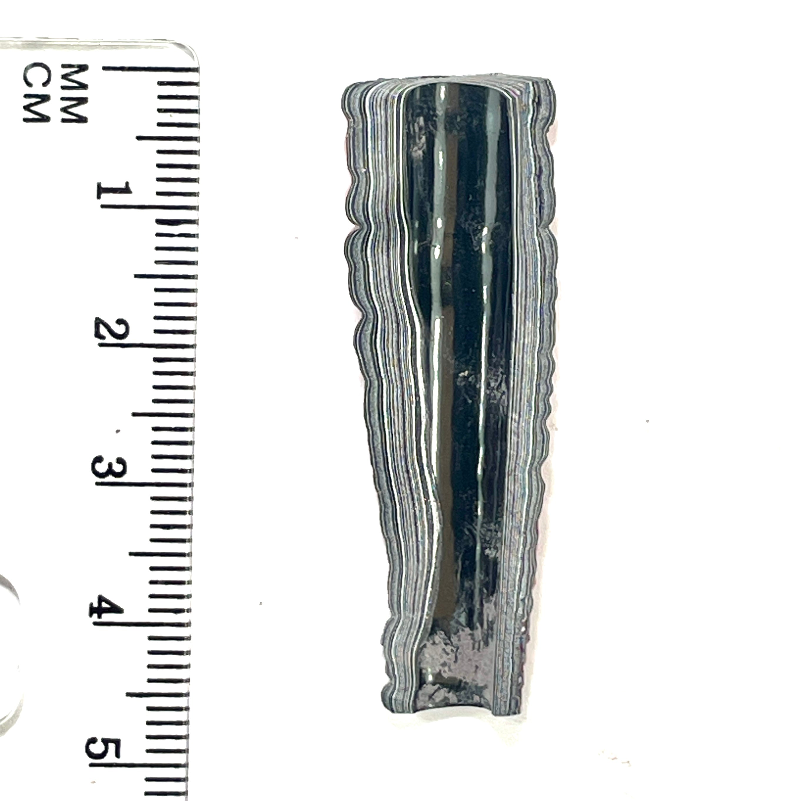 DVH Fordite Specimen Polished Face Michigan Chv Frd Jp (6430)
