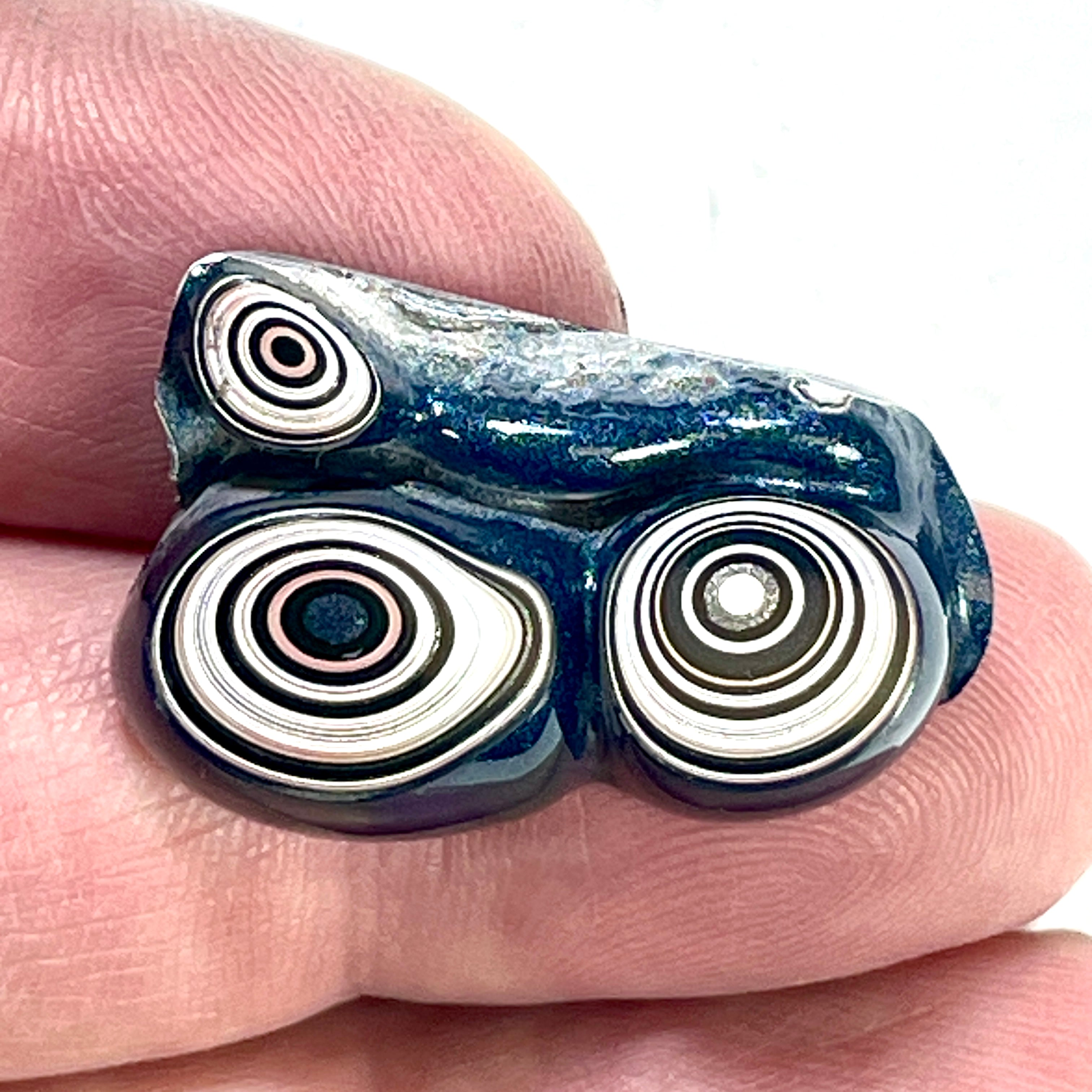 DVH Fordite Specimen Polished Face Michigan Chv Frd Jp (6432) - DVHdesigns