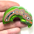DVH Fordite Specimen Mojito Green Polished Face Michigan Jp (6466) - DVHdesigns