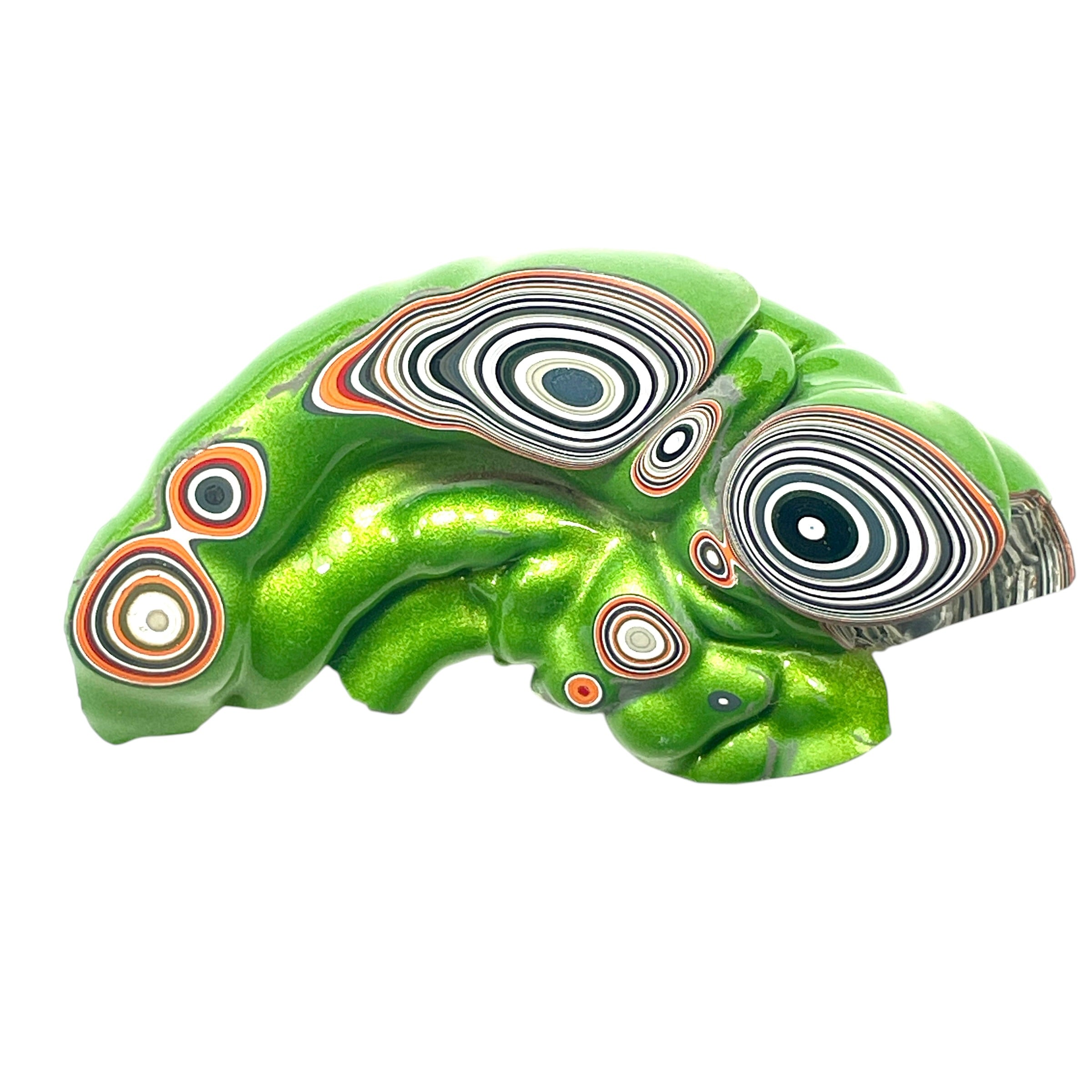 DVH Fordite Specimen Mojito Green Polished Face Michigan Chv Frd Jp (6475) - DVHdesigns