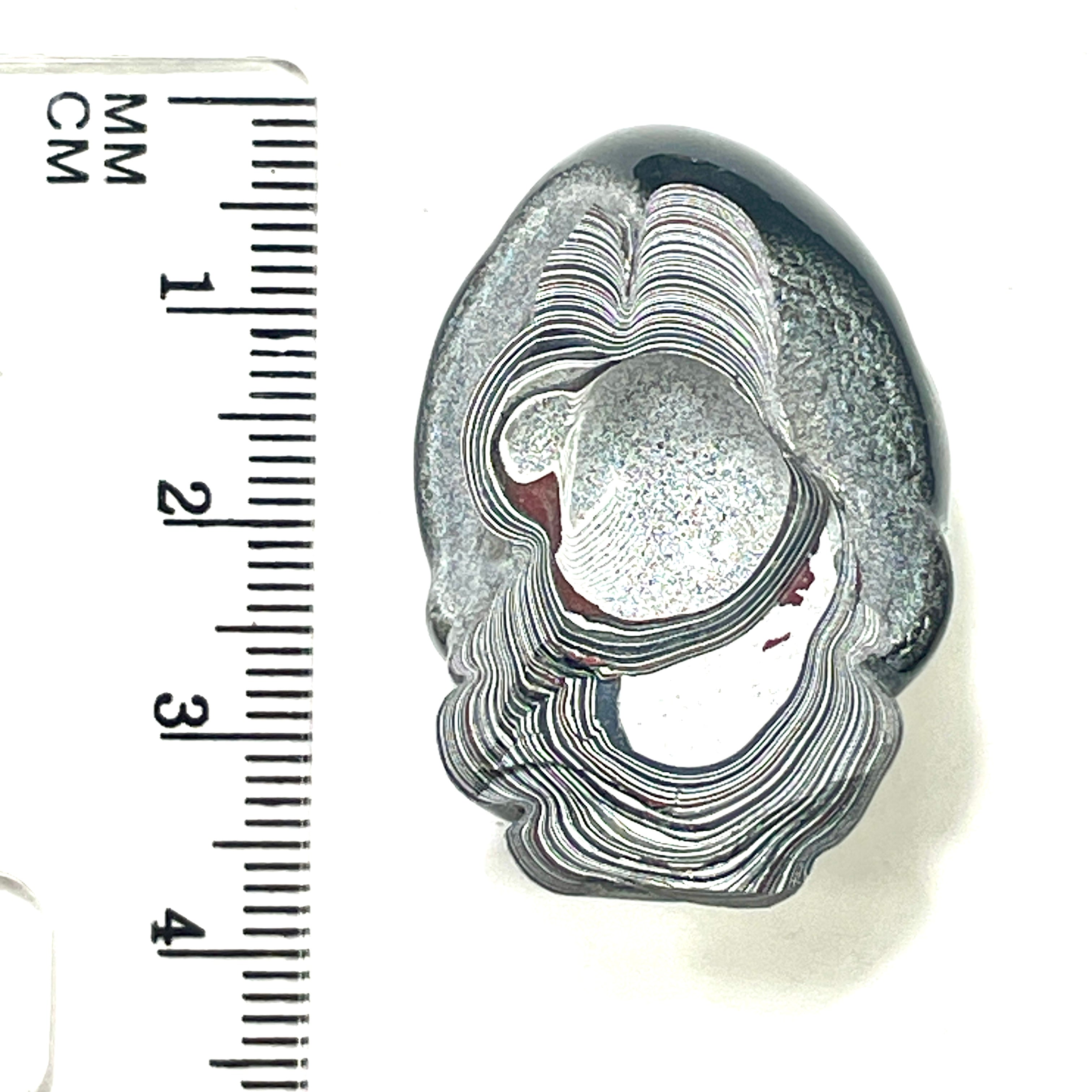 DVH Fordite Specimen Polished Face Michigan Chv Frd Jp (6477) - DVHdesigns