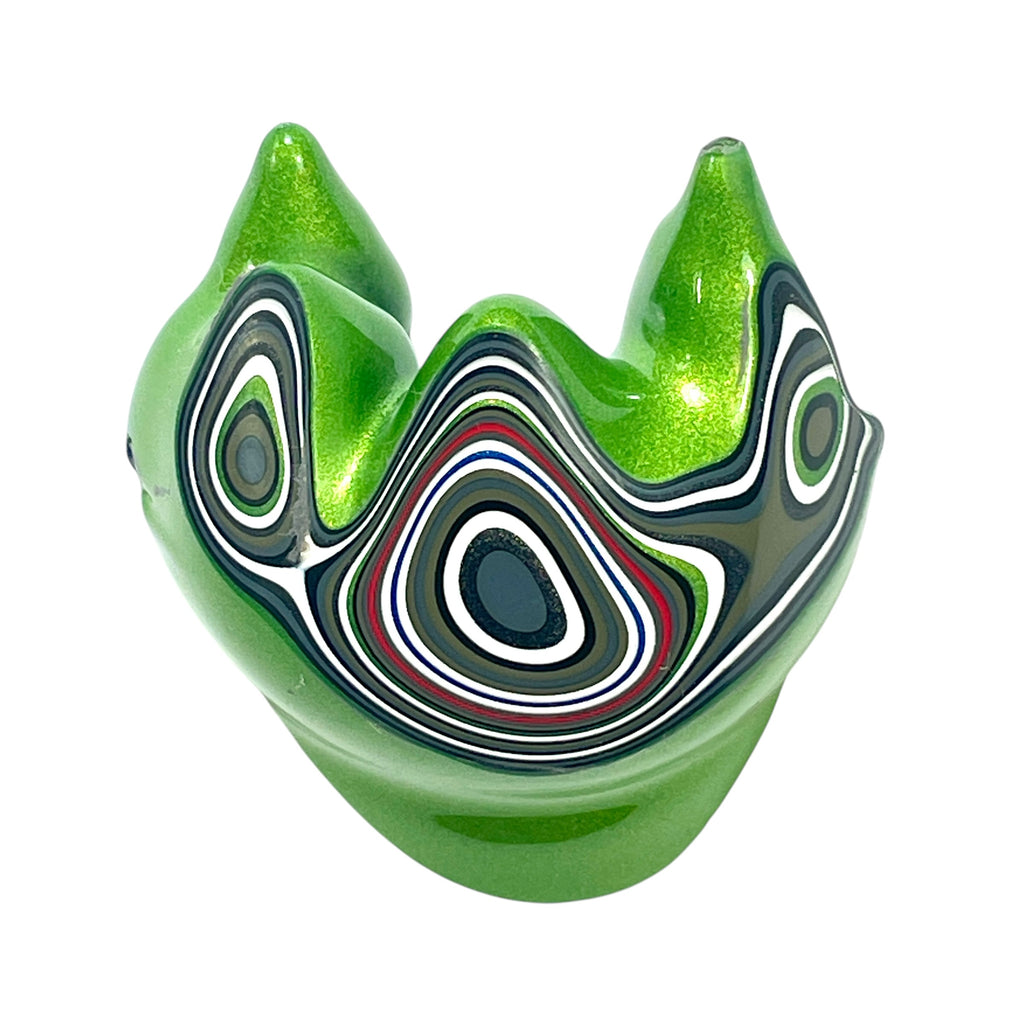 DVH Fordite Specimen Mojito Green Polished Face Michigan Jp (6478)
