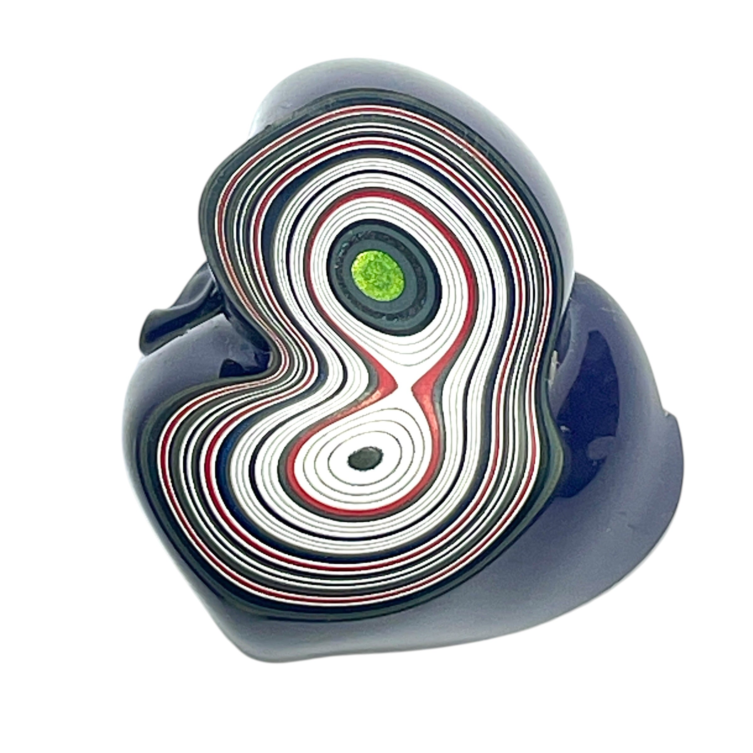DVH Fordite Specimen Purple Reign Polished Face Michigan Jp (6480) - DVHdesigns