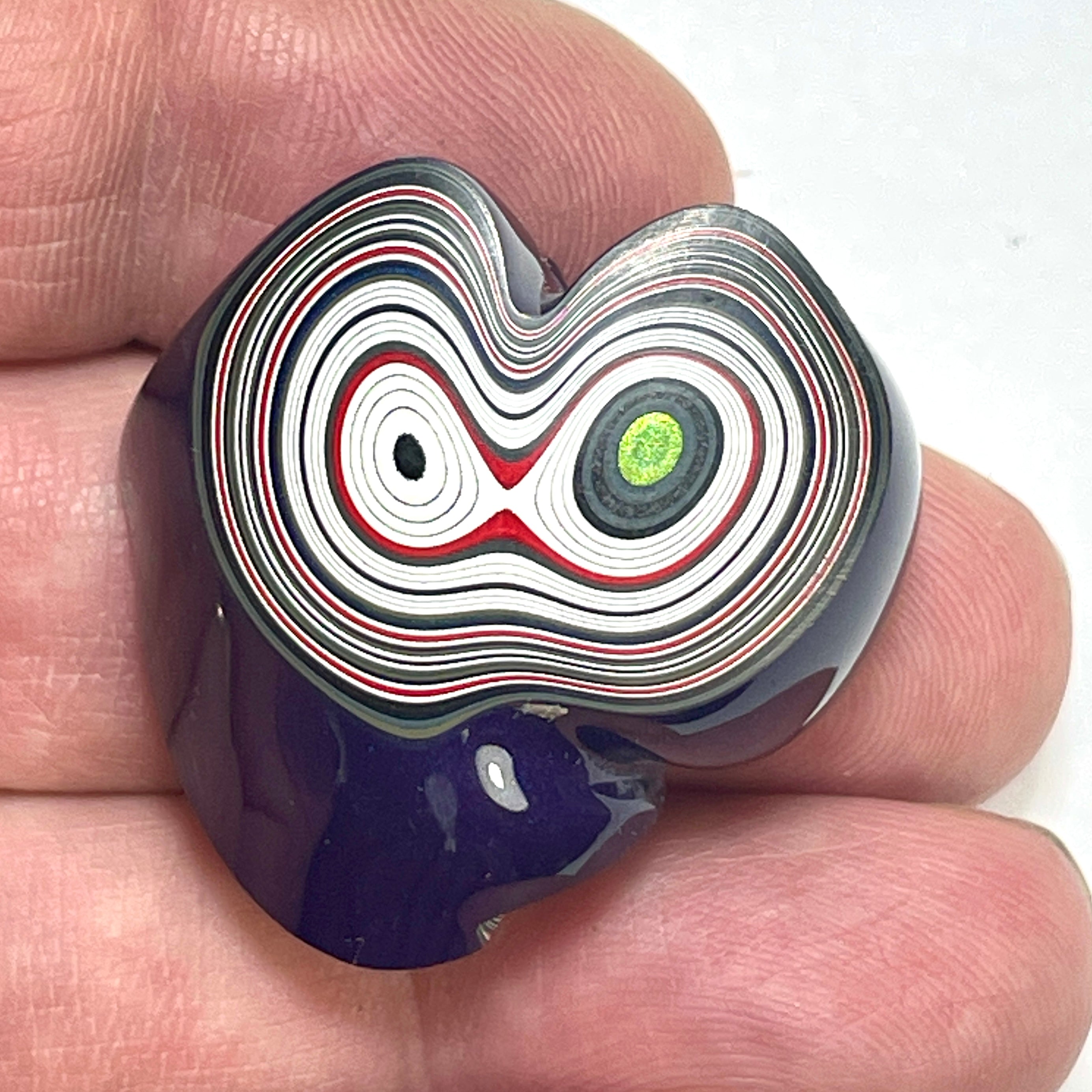 DVH Fordite Specimen Purple Reign Polished Face Michigan Jp (6480) - DVHdesigns