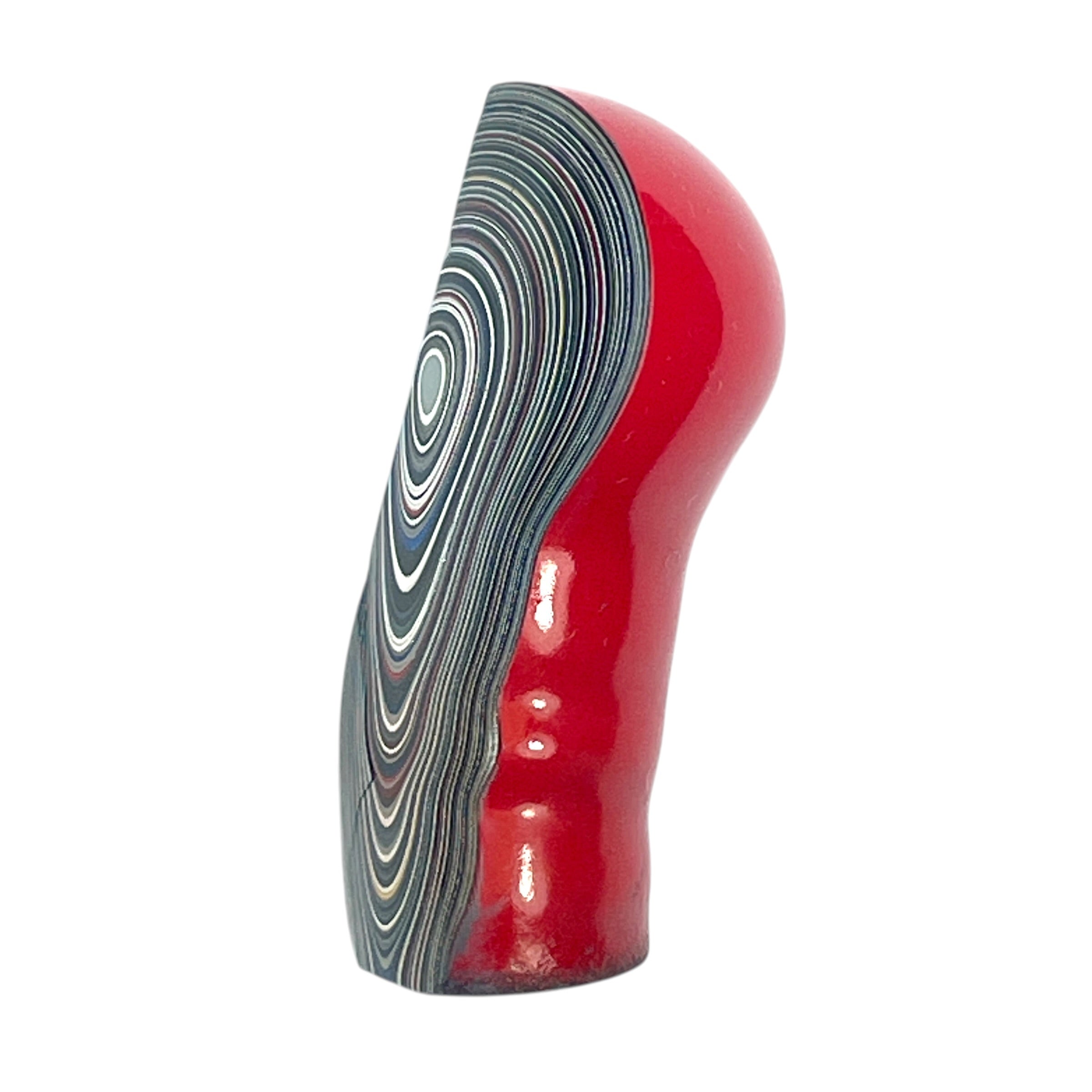 DVH Fordite Specimen Red Polished Face Michigan Chv Frd Jp (6482)