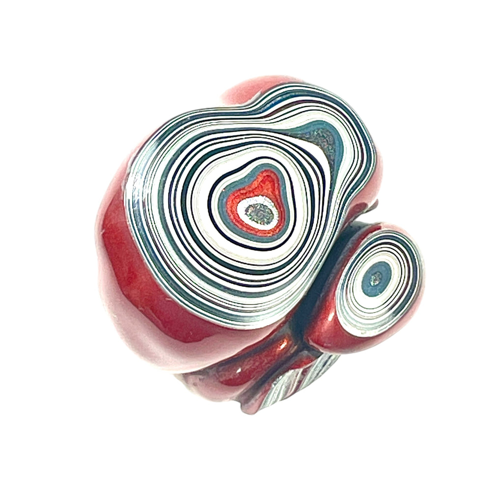 DVH Fordite Specimen Polished Face Michigan Chv Frd Jp (6487)