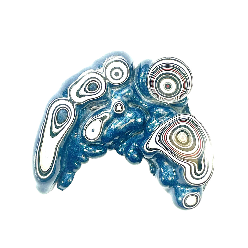 DVH Fordite Specimen Polished Face Michigan Chv Frd Jp (6490)
