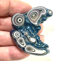 DVH Fordite Specimen Polished Face Michigan Chv Frd Jp (6490)