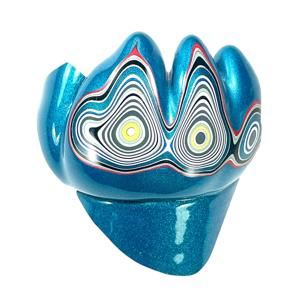 DVH Jeep Fordite Bikini Pearl Blue Specimen Polished Face Michigan (6508) - DVHdesigns