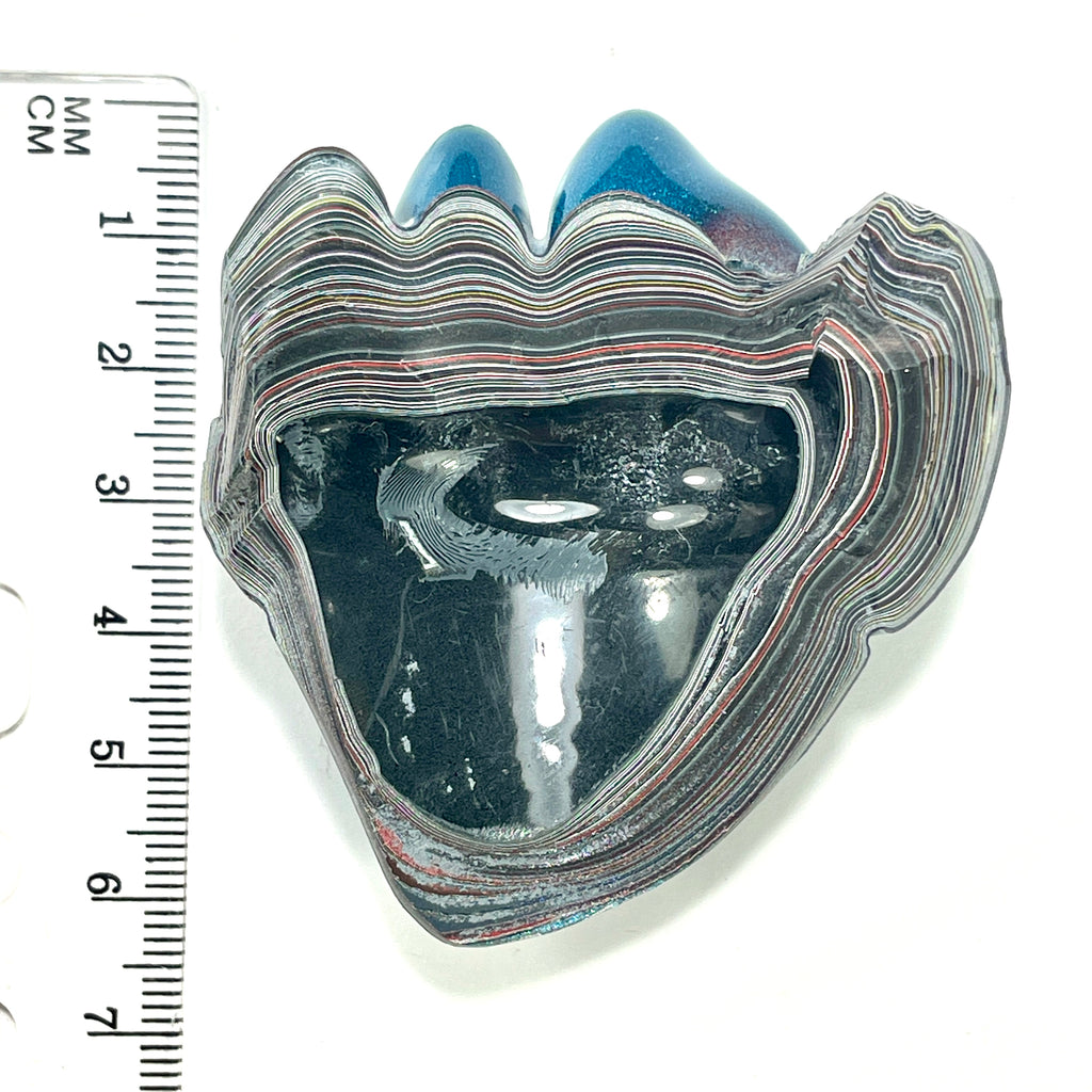 DVH Jeep Fordite Bikini Pearl Blue Specimen Polished Face Michigan (6508) - DVHdesigns