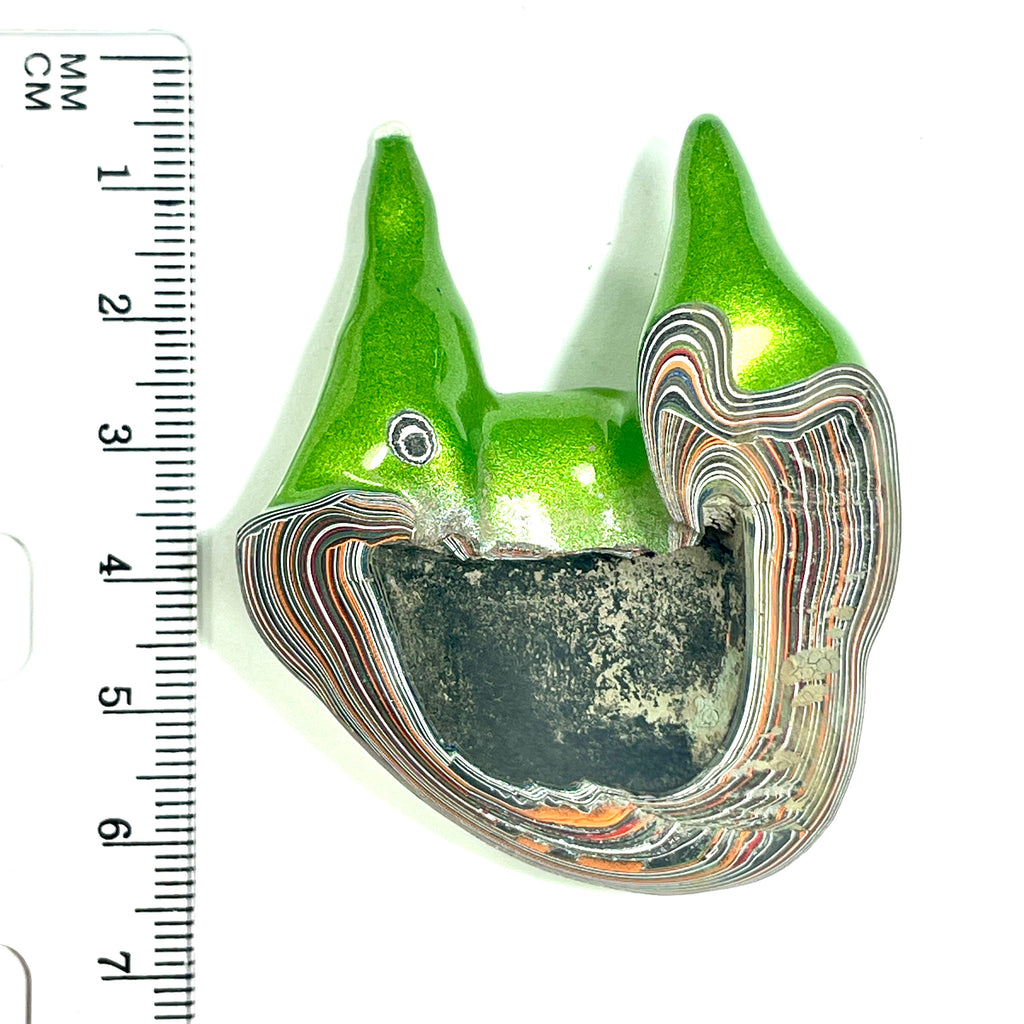 DVH Jeep Fordite Mojito Green Alien Specimen Polished Face Michigan (6513) - DVHdesigns