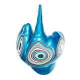 DVH Jeep Fordite Bikini Pearl Blue Specimen Polished Face Michigan (6514)