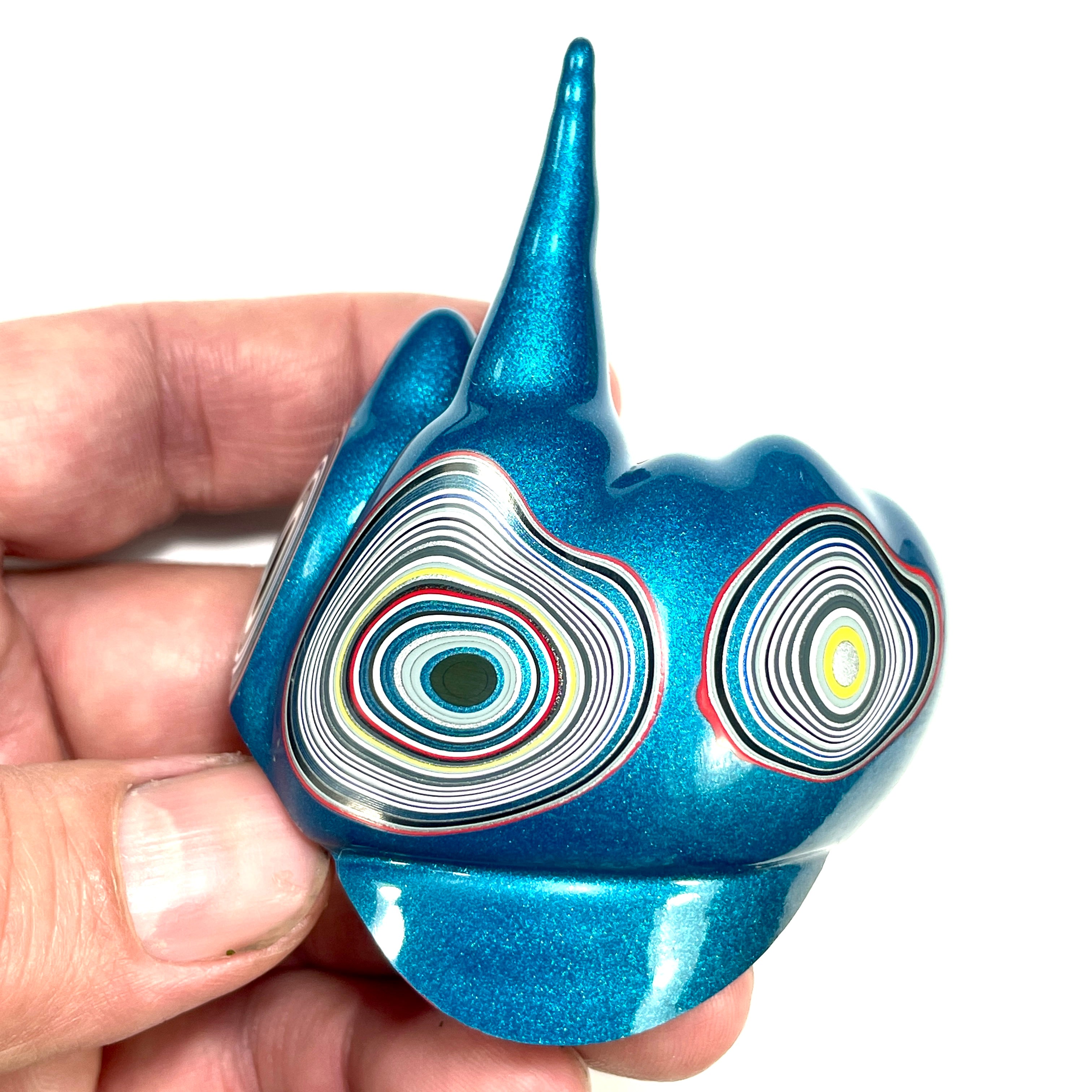 DVH Jeep Fordite Bikini Pearl Blue Specimen Polished Face Michigan (6514) - DVHdesigns