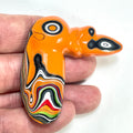 DVH Jeep Fordite Joose Orange Phoenix Bird Head Specimen Michigan (6515) - DVHdesigns