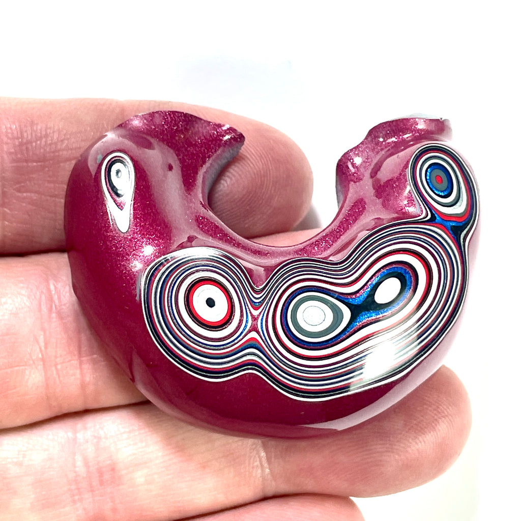 DVH Jeep Fordite Tuscadero Pink Specimen Polished Face Michigan (6516) - DVHdesigns
