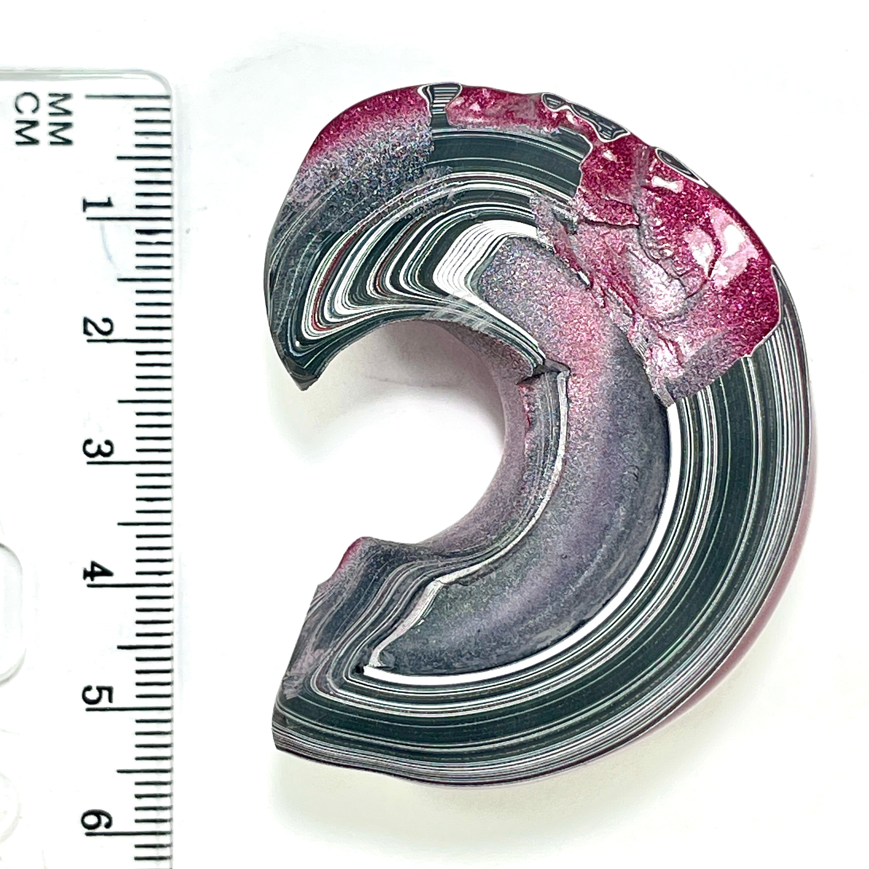 DVH Jeep Fordite Tuscadero Pink Specimen Polished Face Michigan (6516) - DVHdesigns