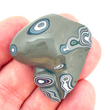 DVH Fordite Mouse Head Specimen Polished Face Michigan Chv Frd Jp (6517)