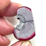 DVH Jeep Fordite Tuscadero Pink Specimen Polished Face Michigan (6518)