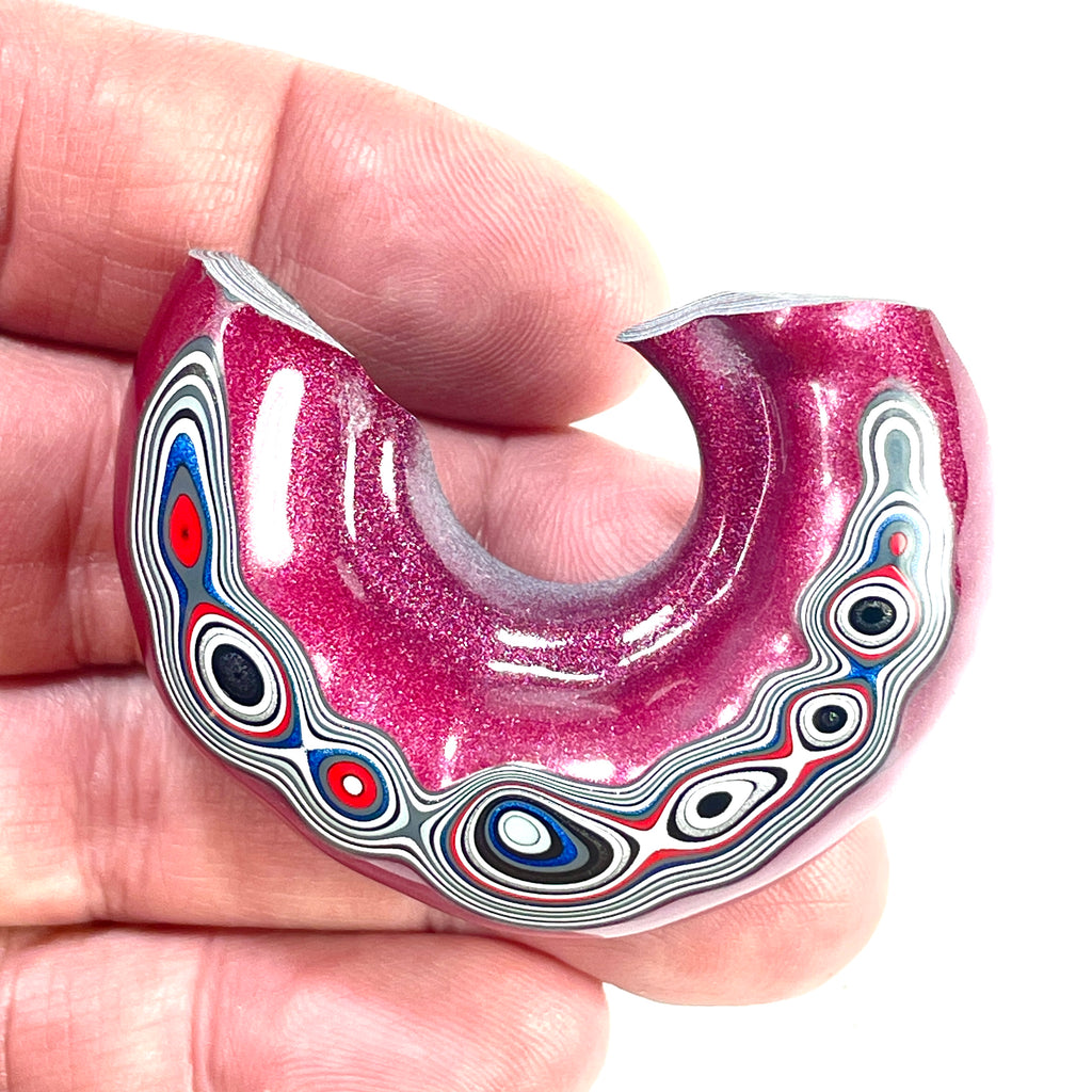 DVH Jeep Fordite Tuscadero Pink Specimen Polished Face Michigan (6520) - DVHdesigns