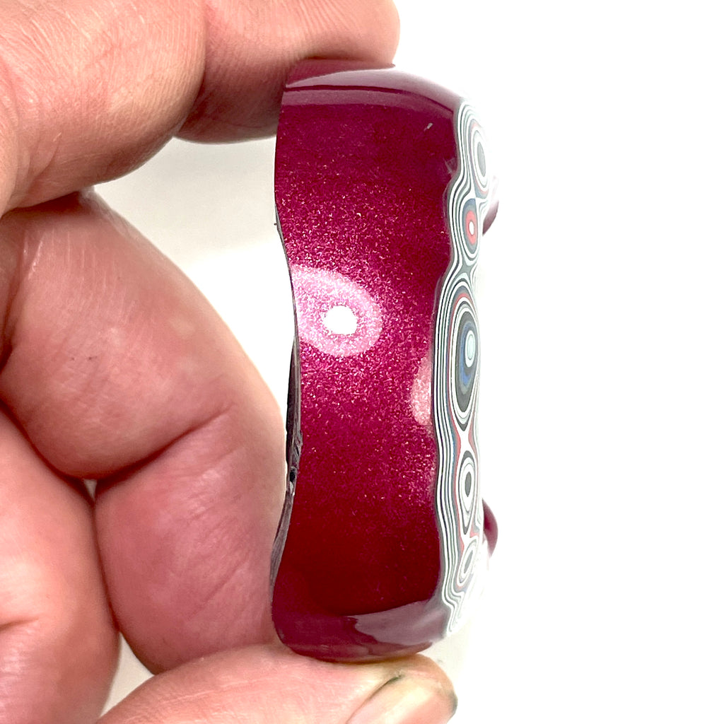 DVH Jeep Fordite Tuscadero Pink Specimen Polished Face Michigan (6520) - DVHdesigns