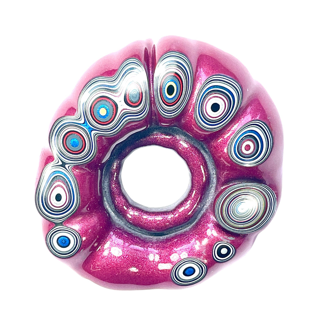 DVH Jeep Fordite Tuscadero Pink Buck Hole Donut Specimen Michigan (6521) - DVHdesigns