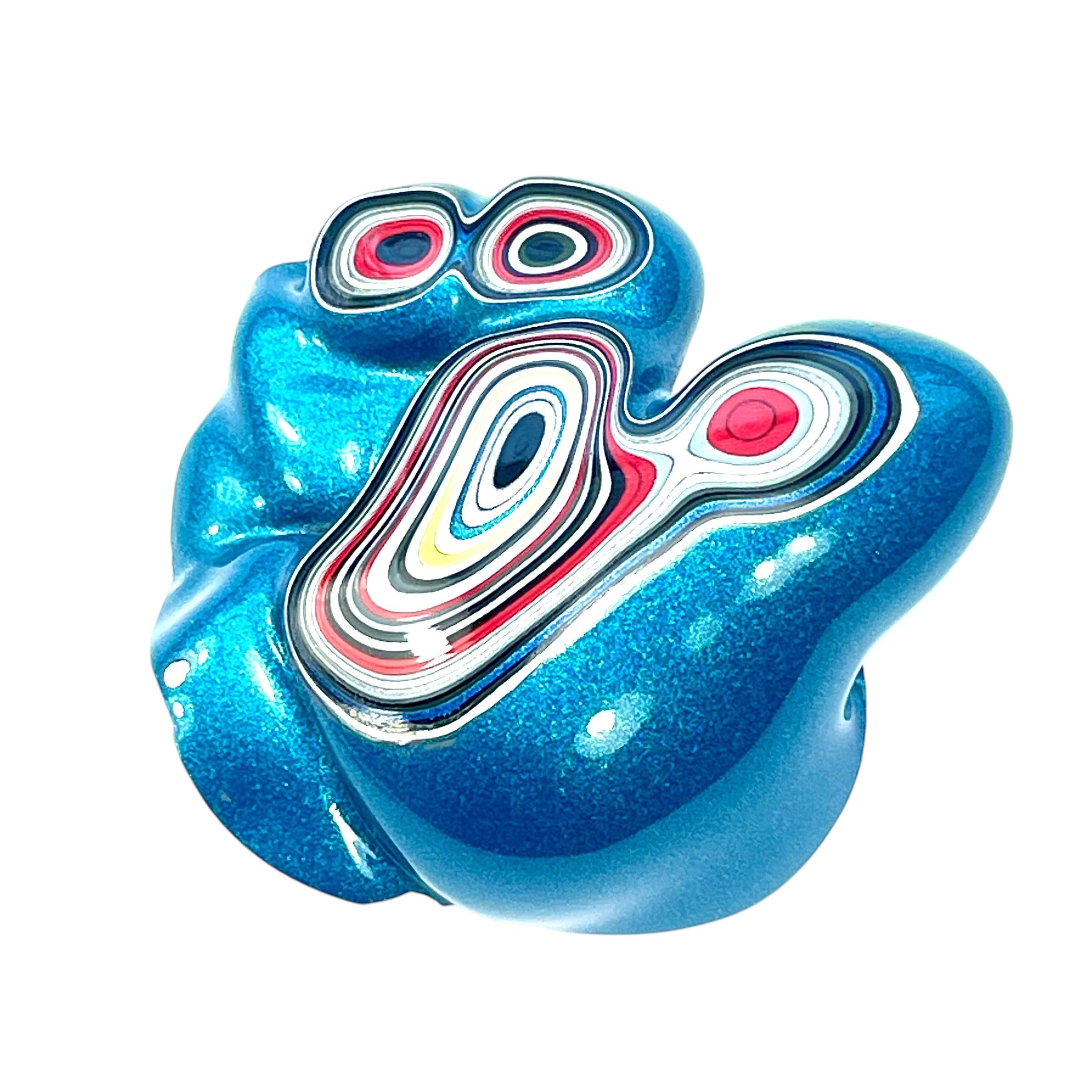 DVH Jeep Fordite Bikini Pearl Blue Specimen Polished Face Michigan (6523) - DVHdesigns