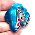 DVH Jeep Fordite Bikini Pearl Blue Specimen Polished Face Michigan (6523) - DVHdesigns