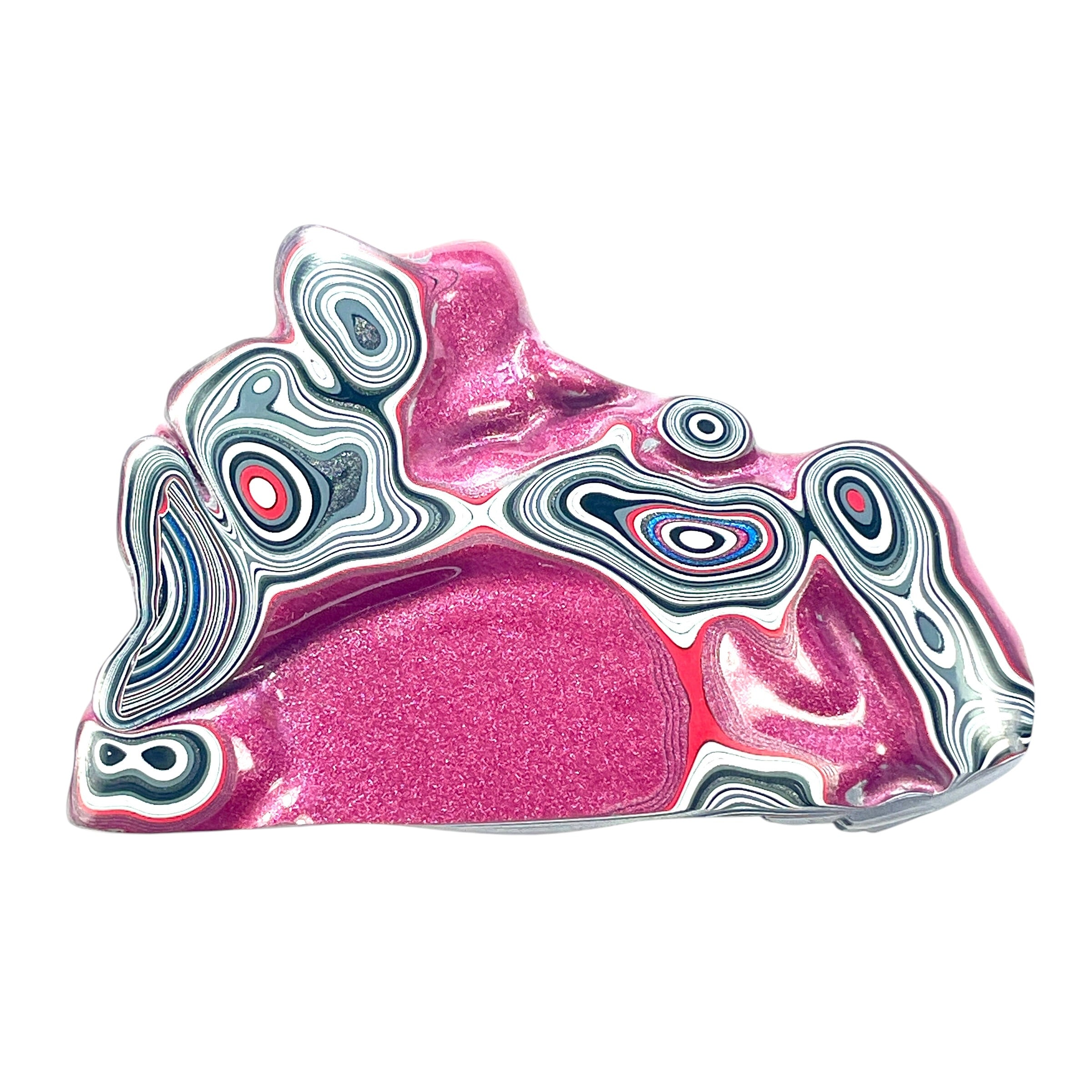 DVH Jeep Fordite Tuscadero Pink Specimen Polished Face Michigan (6525) - DVHdesigns