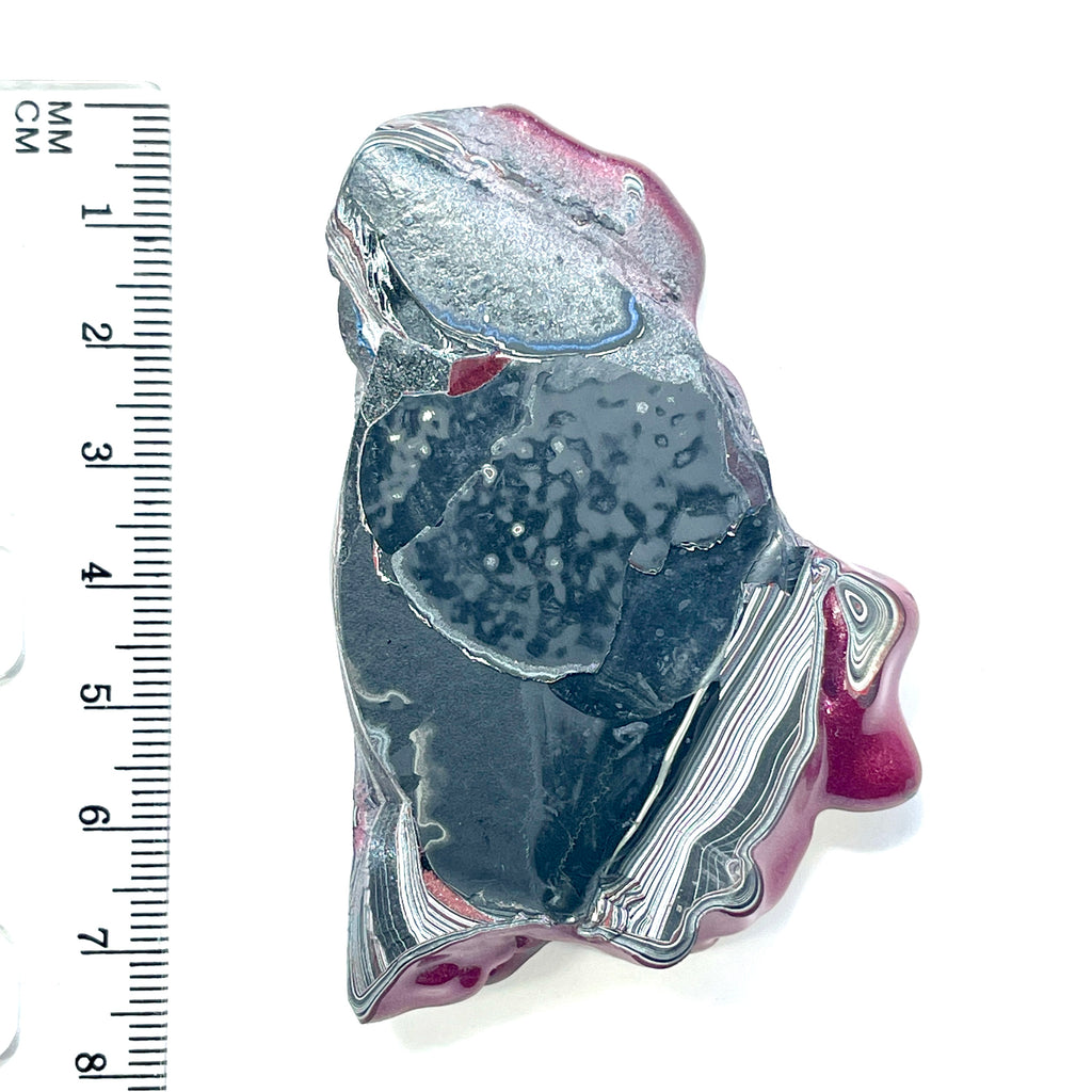 DVH Jeep Fordite Tuscadero Pink Specimen Polished Face Michigan (6525) - DVHdesigns