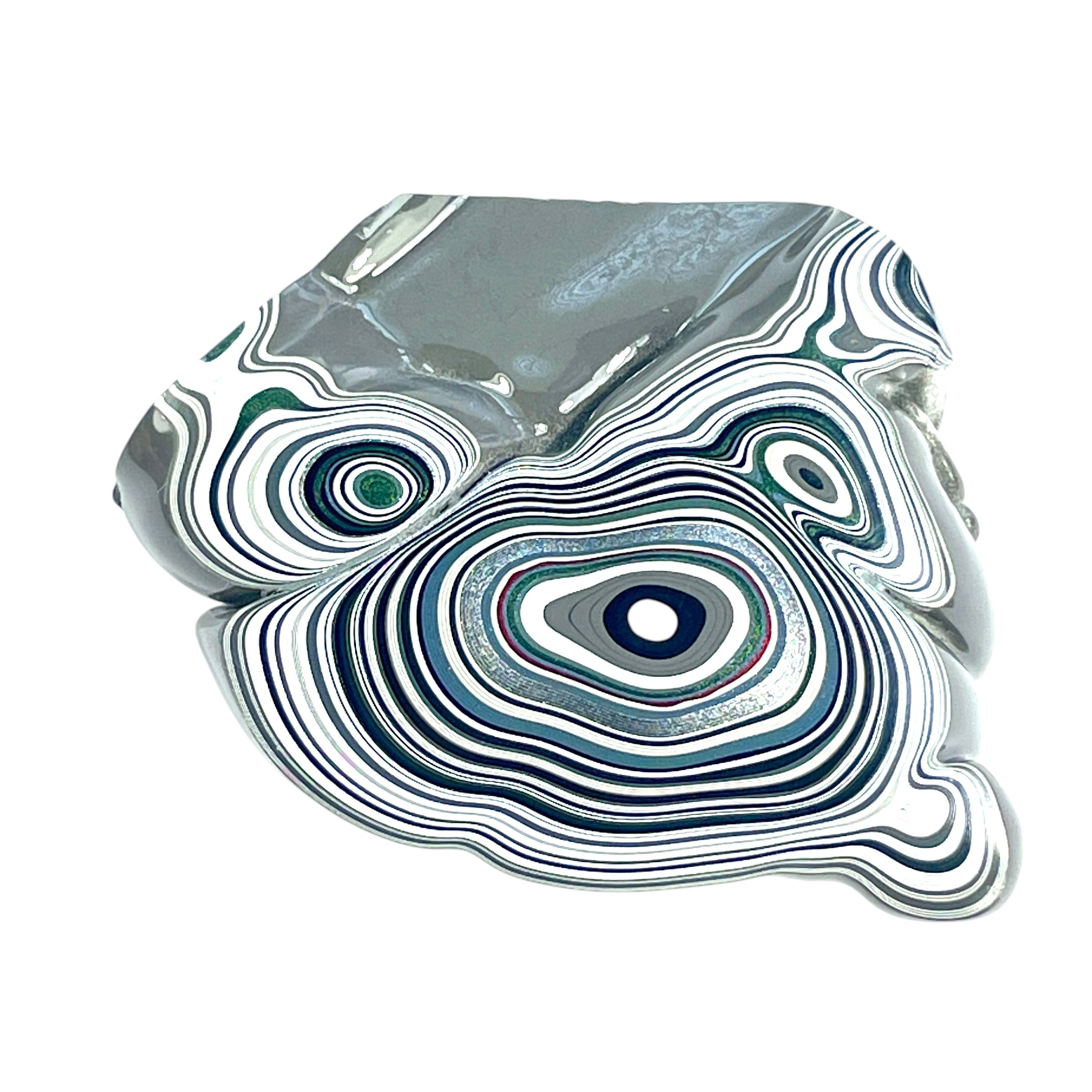 DVH Genuine Fordite Specimen Polished Face Michigan Chv Frd Jp (6526) - DVHdesigns