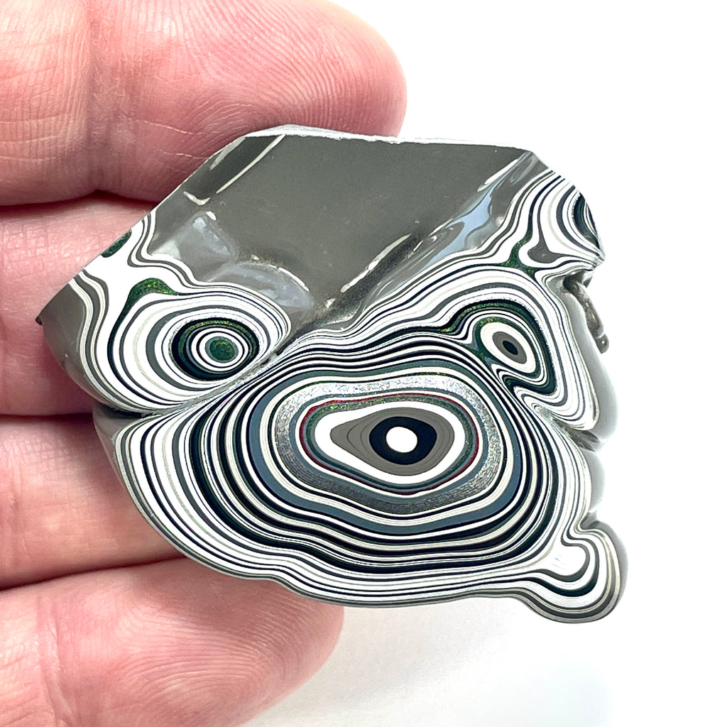 DVH Genuine Fordite Specimen Polished Face Michigan Chv Frd Jp (6526) - DVHdesigns