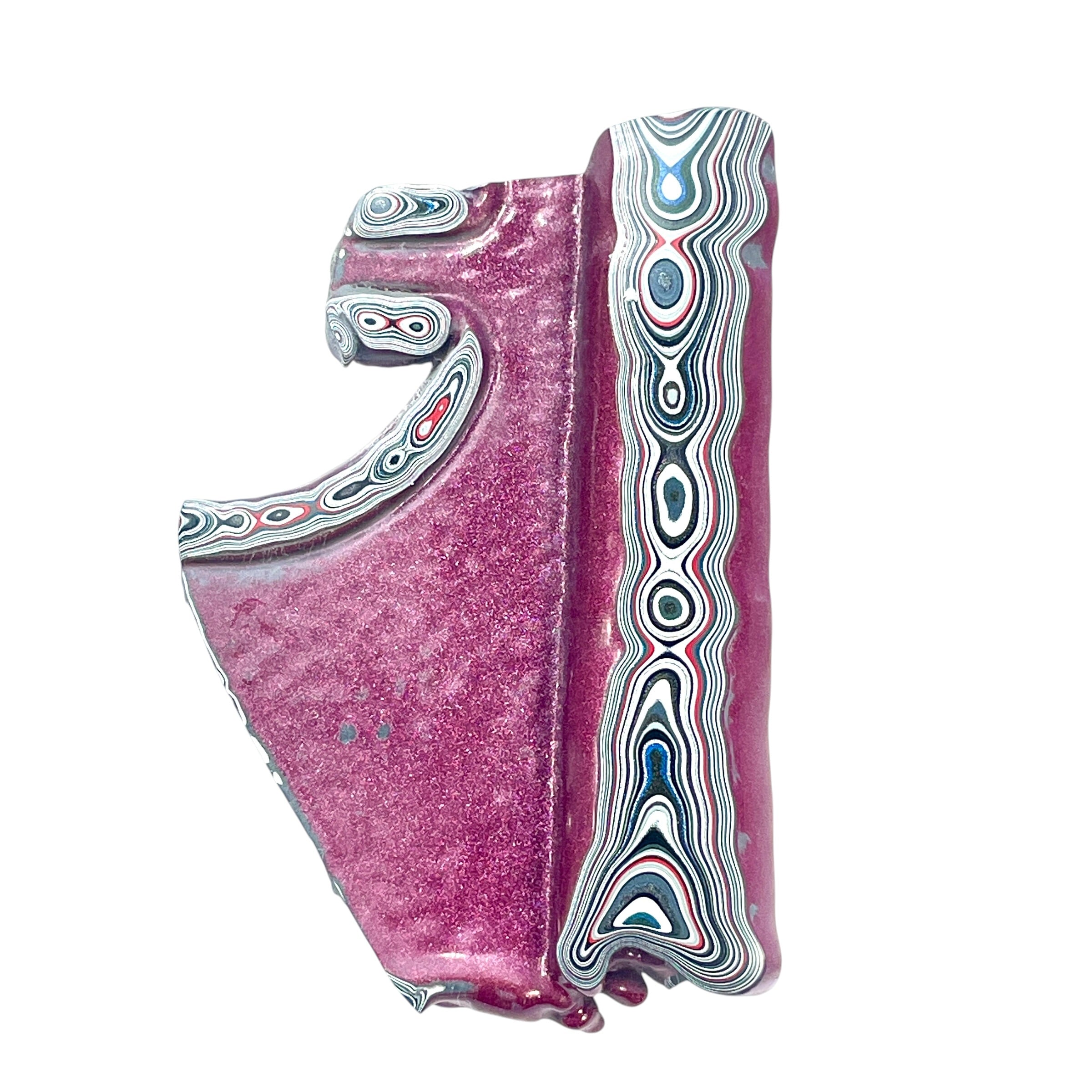 DVH Jeep Fordite Tuscadero Pink Specimen Polished Face Michigan (6527) - DVHdesigns
