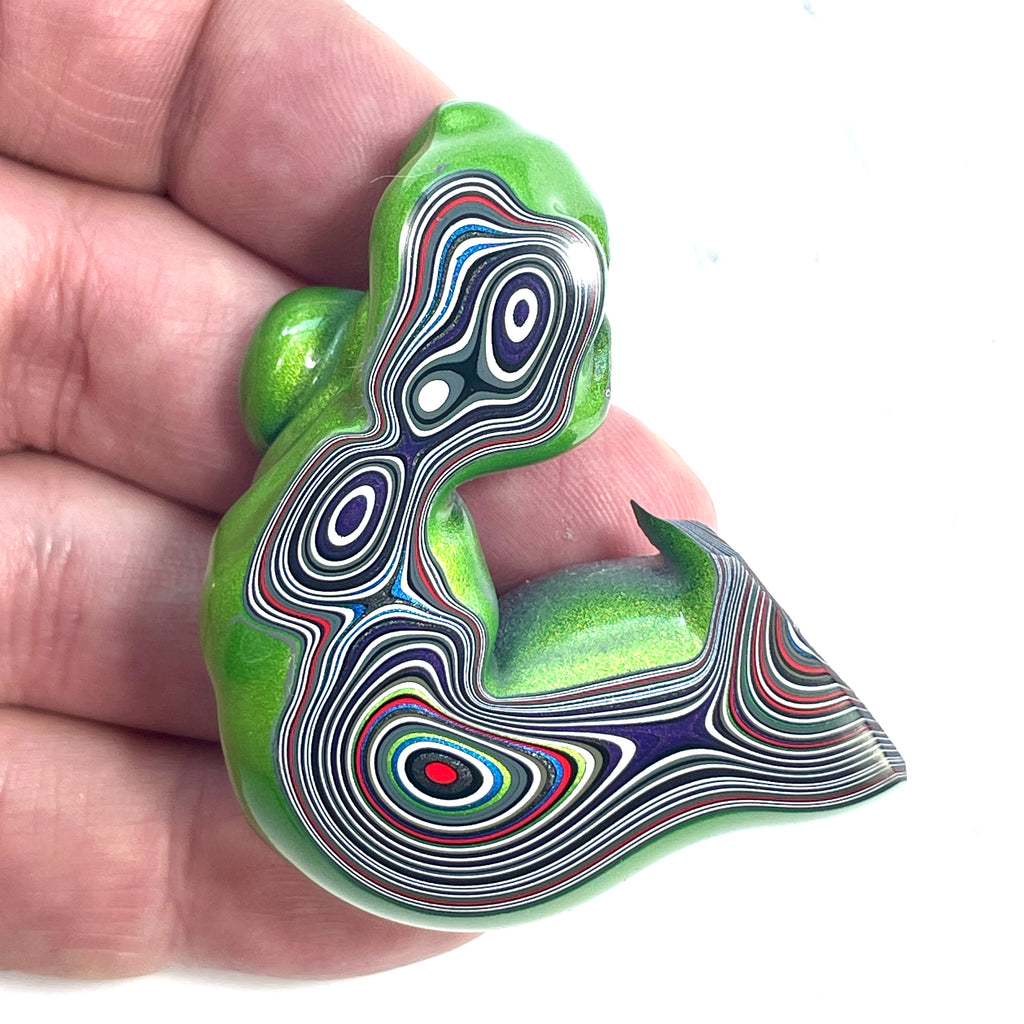 DVH Jeep Fordite Mojito Green Specimen Polished Face Michigan (6528) - DVHdesigns