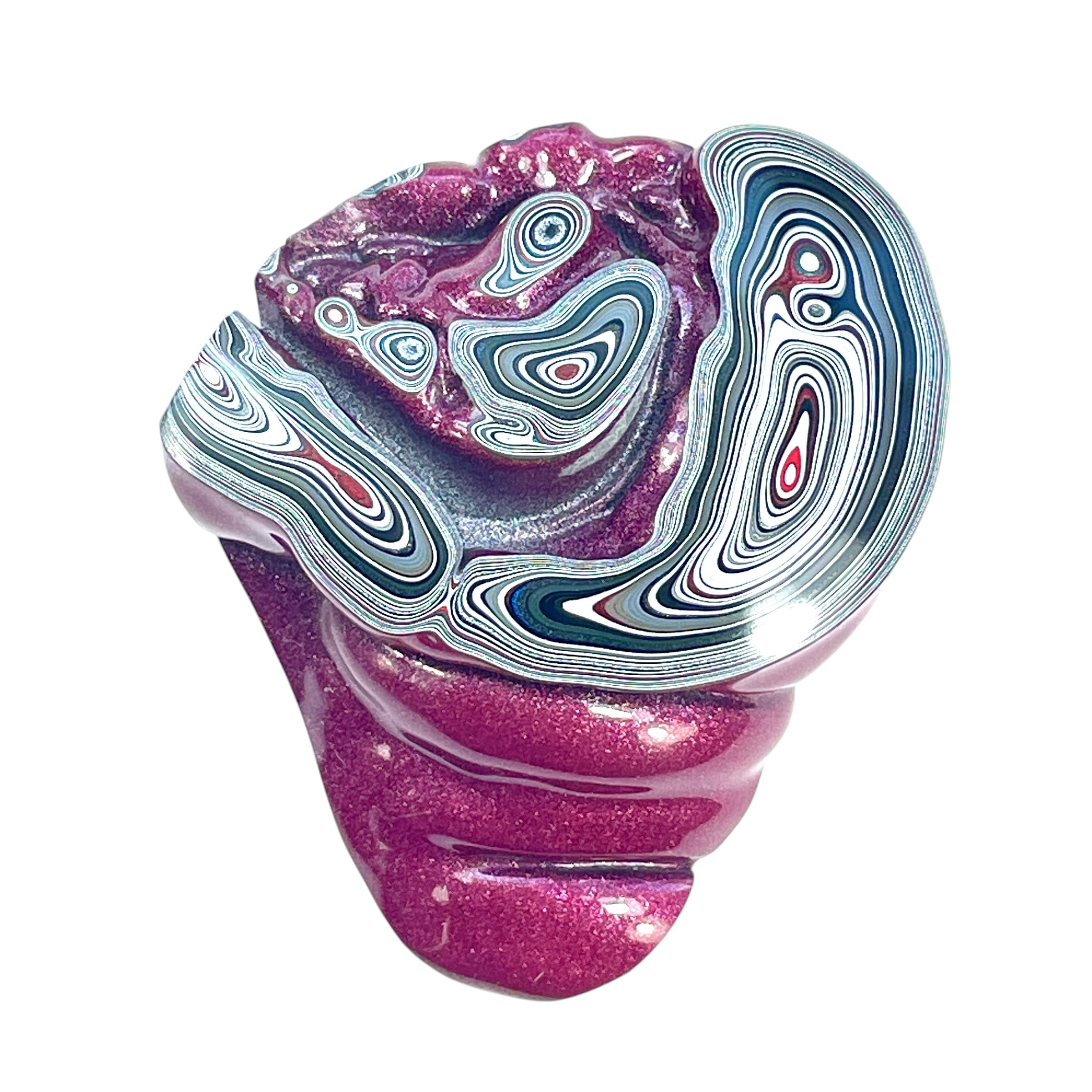 DVH Jeep Fordite Tuscadero Pink Specimen Polished Face Michigan (6529) - DVHdesigns