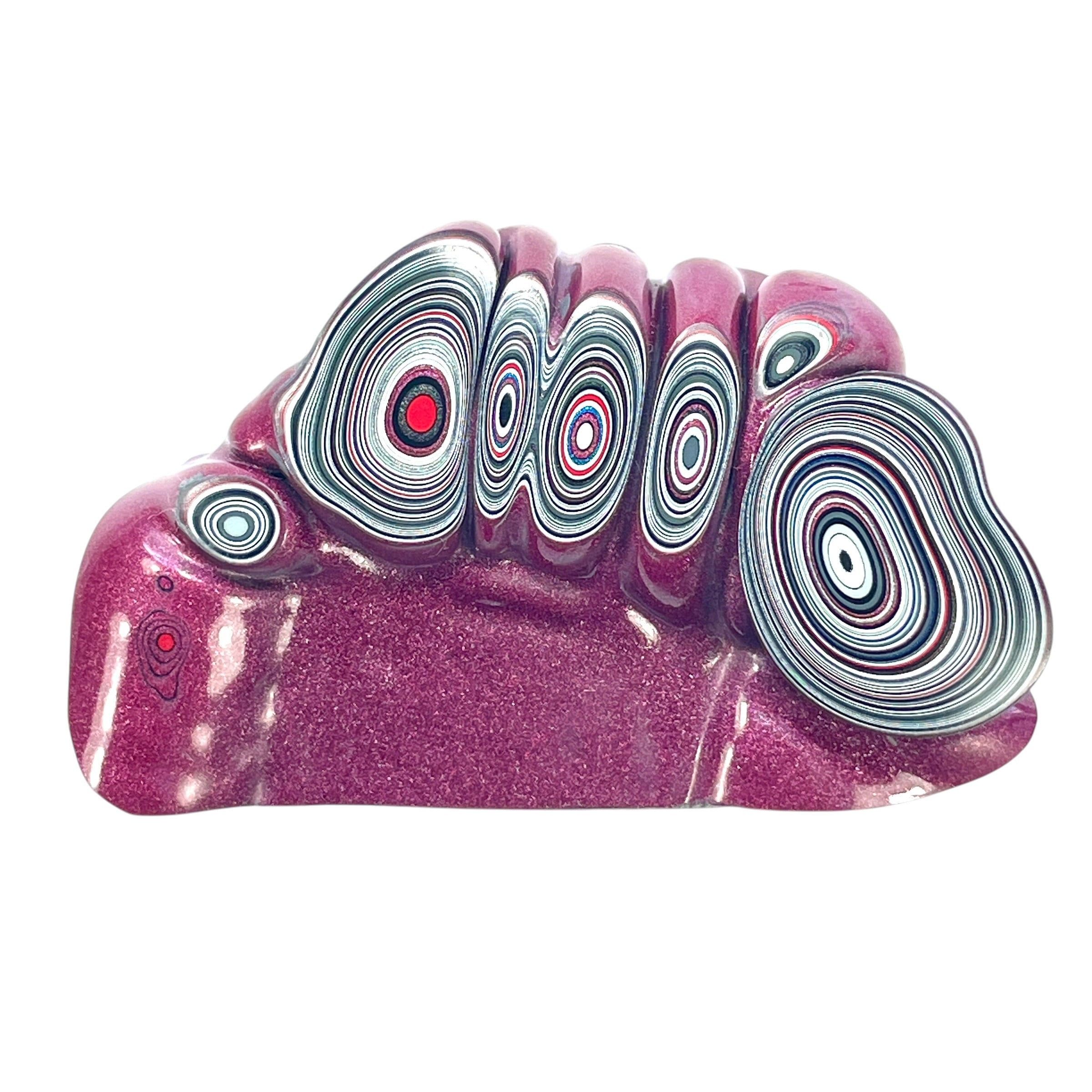 DVH Jeep Fordite Tuscadero Pink Specimen Polished Face Michigan (6531) - DVHdesigns