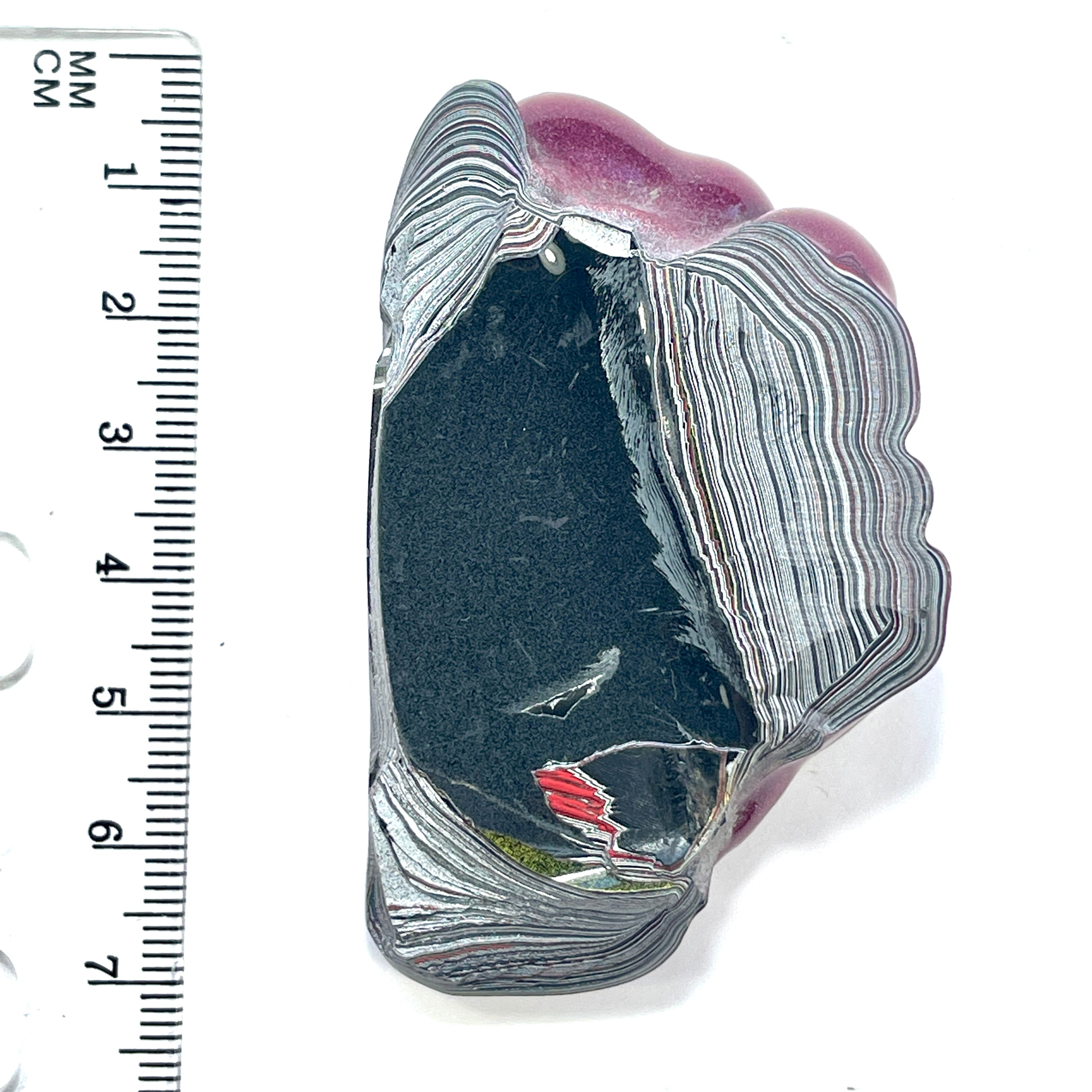DVH Jeep Fordite Tuscadero Pink Specimen Polished Face Michigan (6531) - DVHdesigns