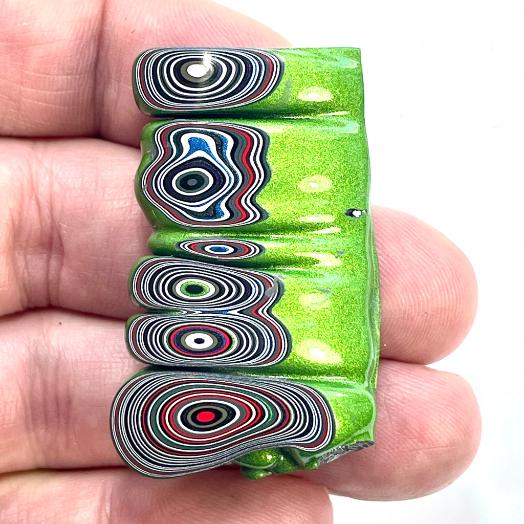 DVH Jeep Fordite Mojito Green Specimen Polished Face Michigan (6532) - DVHdesigns