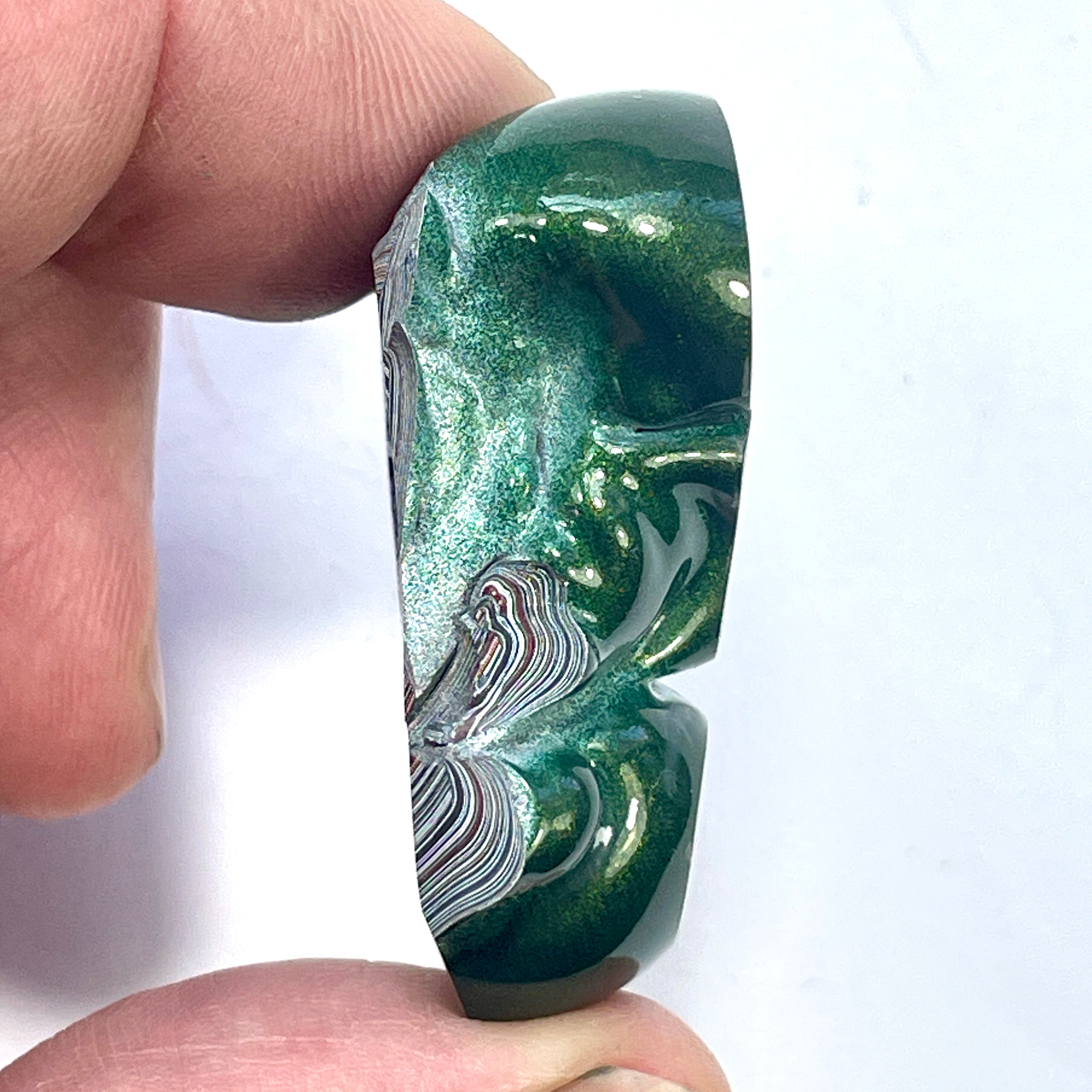DVH Genuine Fordite Specimen Polished Face Michigan Chv Frd Jp (6533) - DVHdesigns