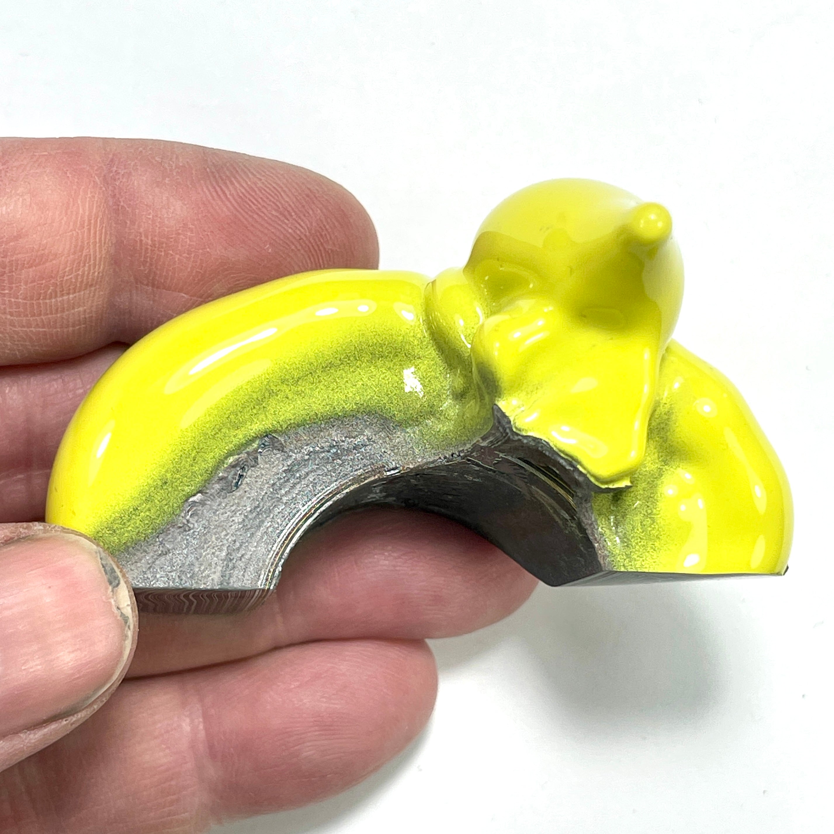 DVH Jeep High Velocity Yellow Fordite Easter PEEP Natural Sculpture OOAK (6544) - DVHdesigns