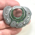 DVH Fordite Specimen Donut Buck Hole Polished Face Michigan Chv Frd Jp (6603) - DVHdesigns